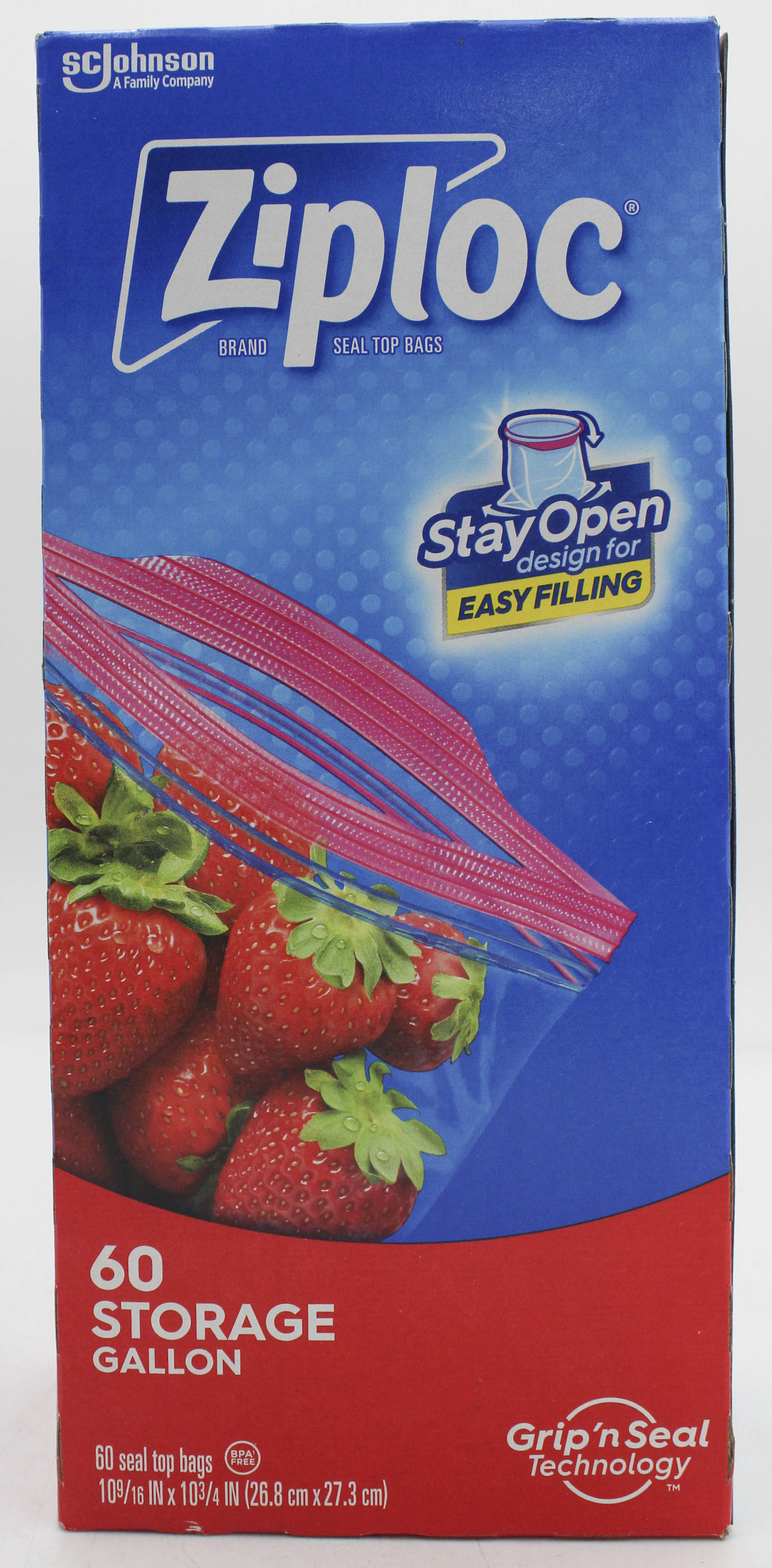 SP ZIPLOC BAGS 60CT STORAGE GALLON