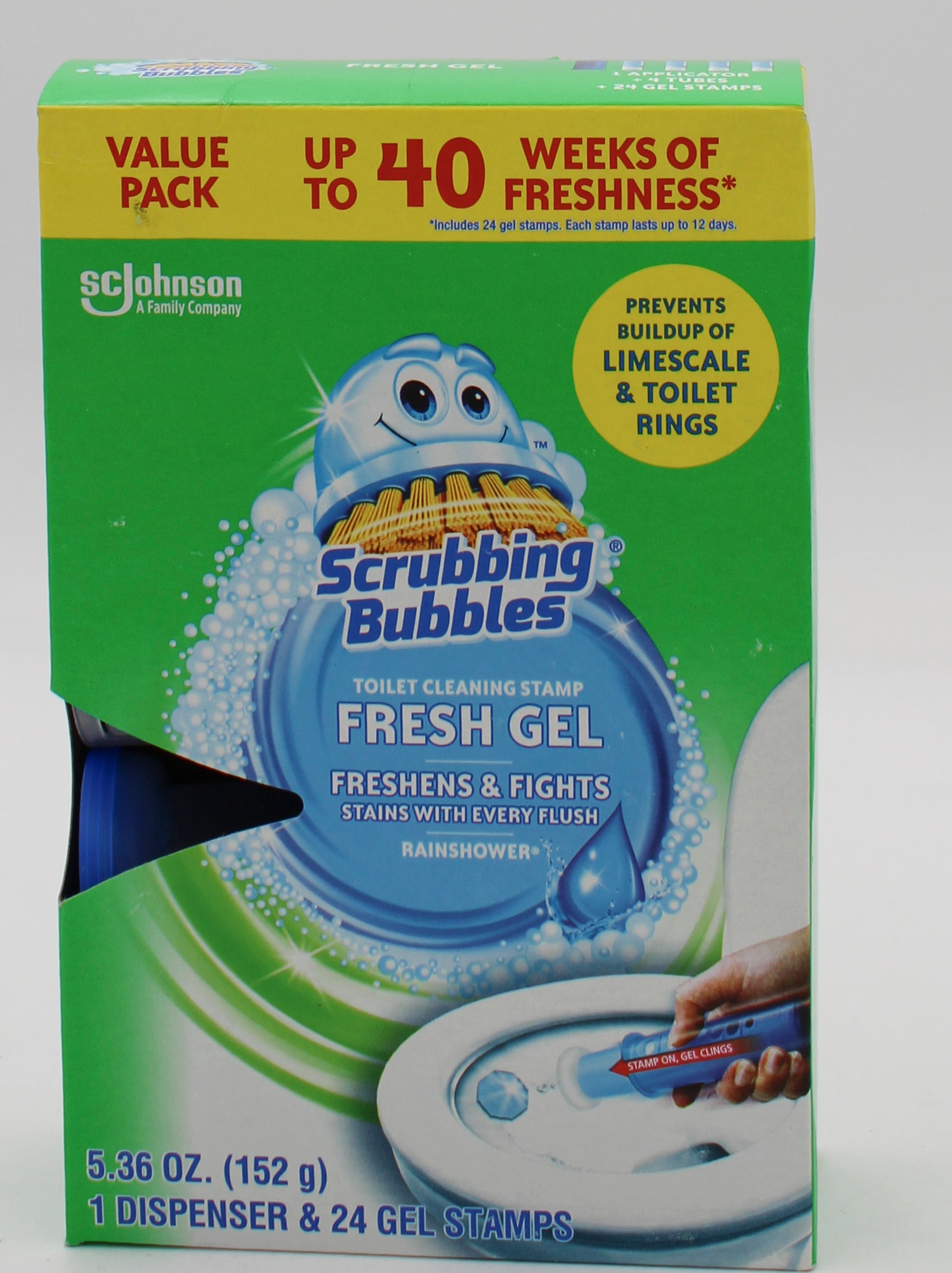 SP SB TOILET CLEANING STAMP 1 DISPENSER & 24 STAMPS  FRESH GEL