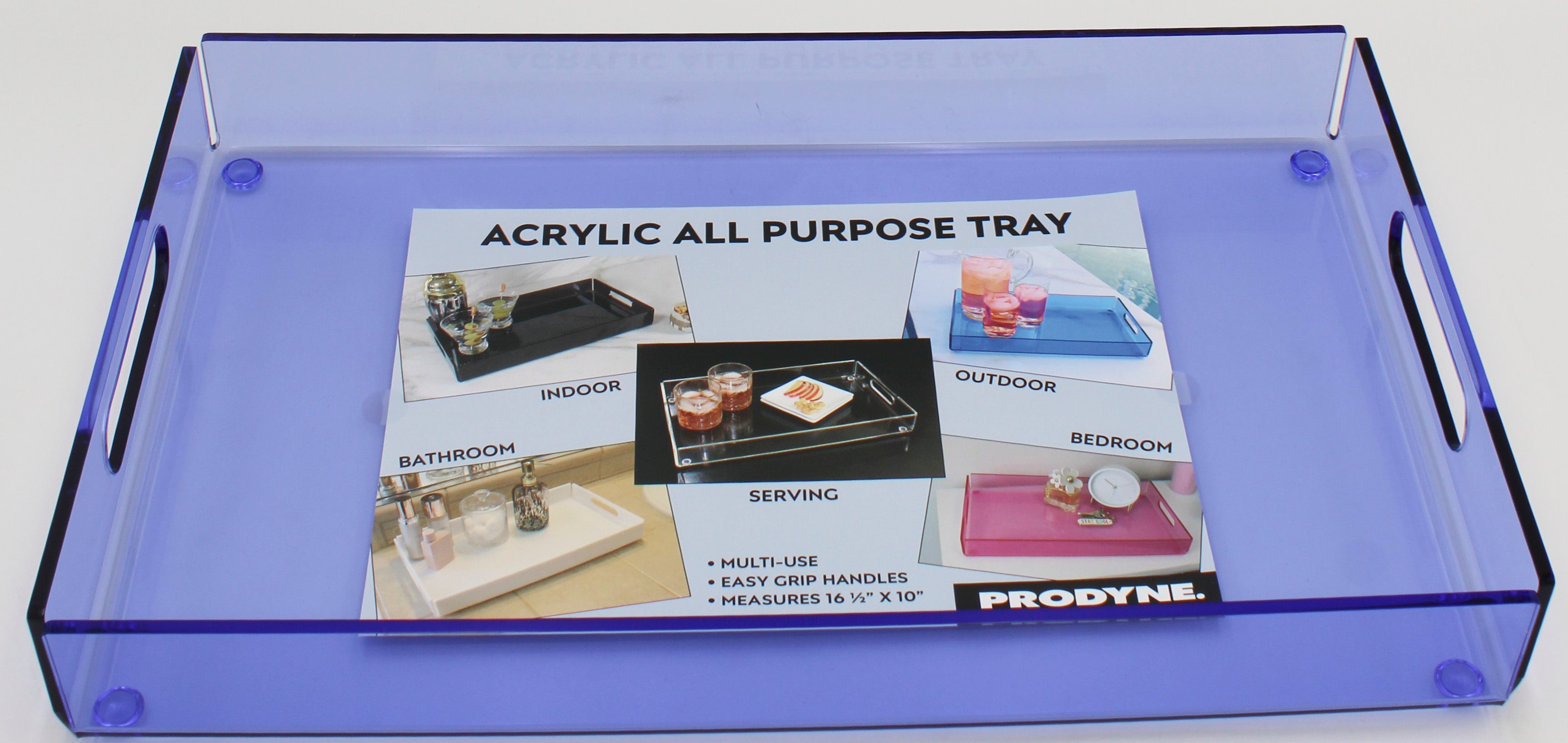 TRAY - ACRYLIC BLUE