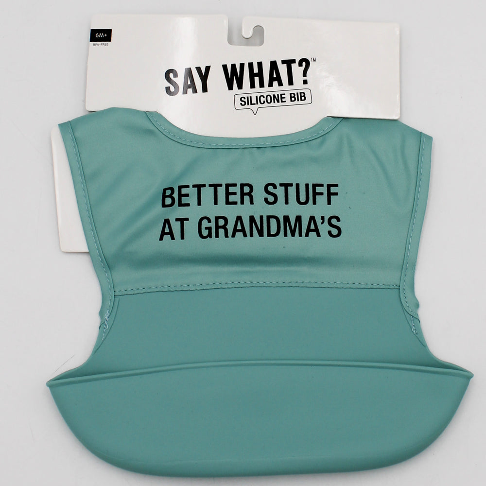 GRANDMA'S NYLON SILICONE BIB
