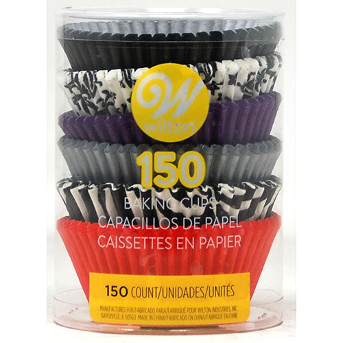 WILTON BAKING CUP 150CT-ZEBRA DAMASK