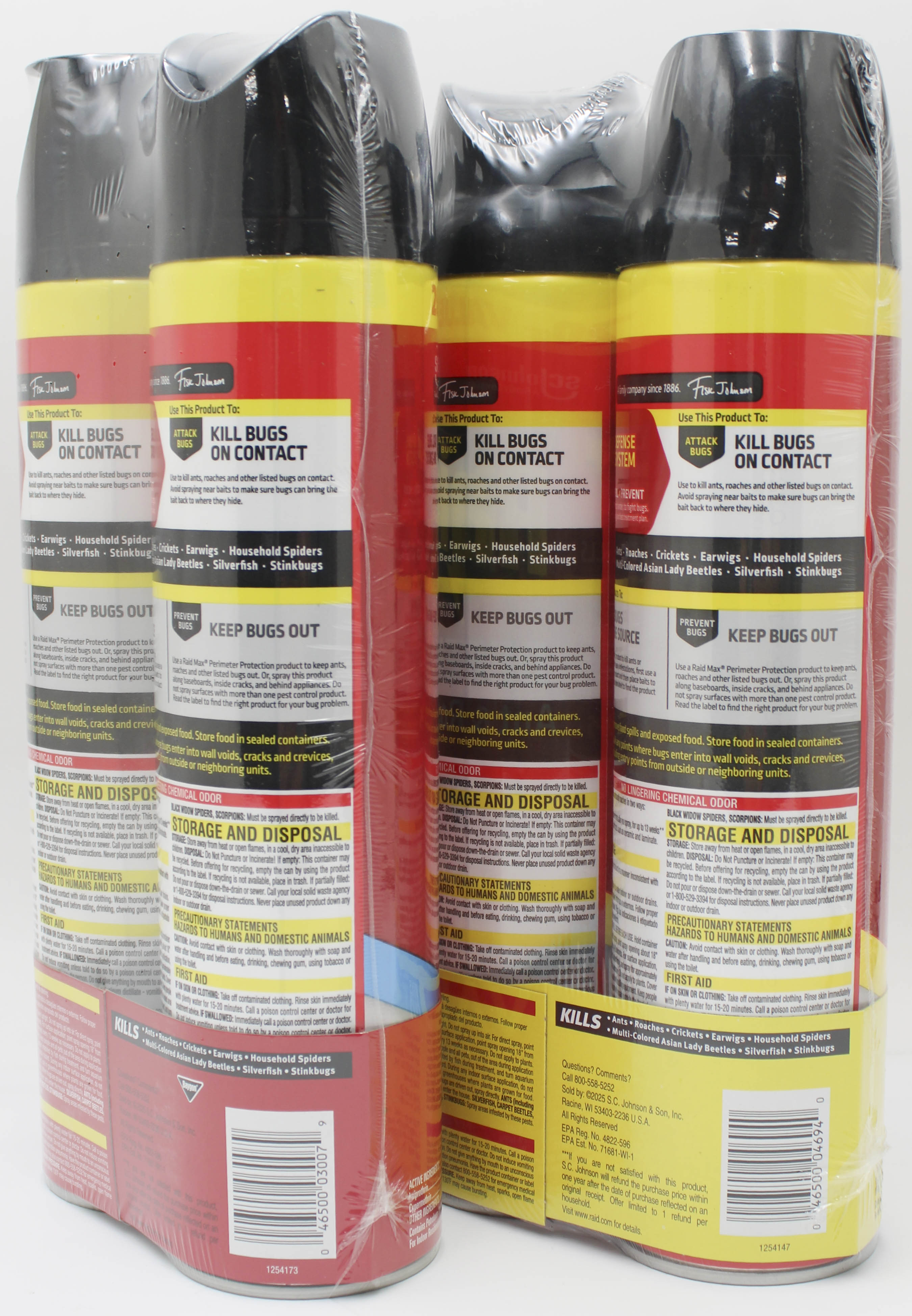 RAID DEFEND ANT & ROACH TWIN PACK 20oz QUARTER PALLET