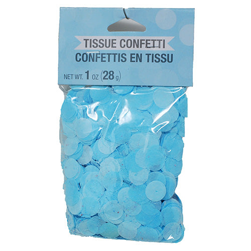 CONFETTI TISSUE-PASTEL BLUE-1oz