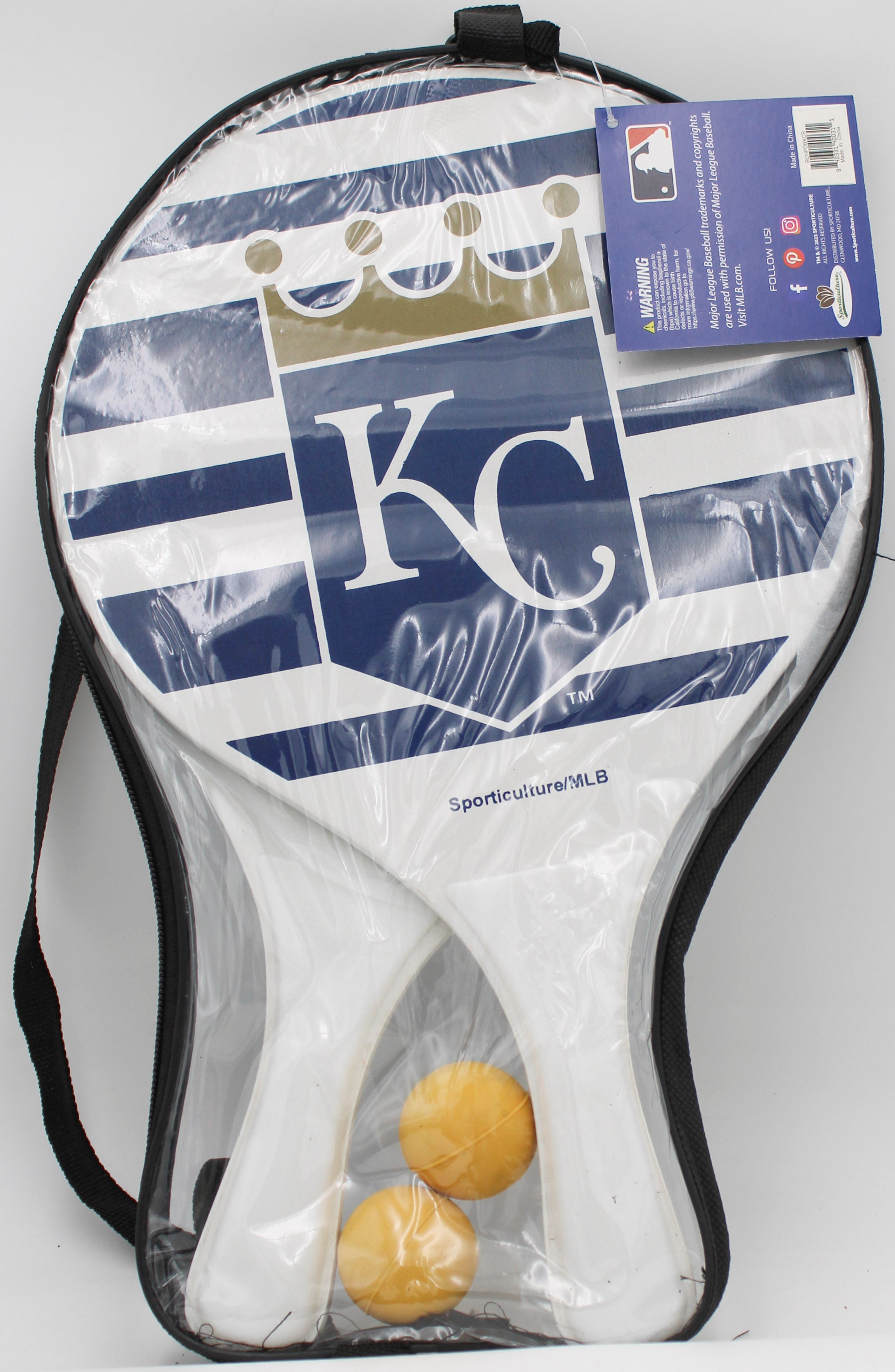 OFFICIALLY LICENCED KANSAS CITY ROYALS BEACH PADDLEBALL2 PACK