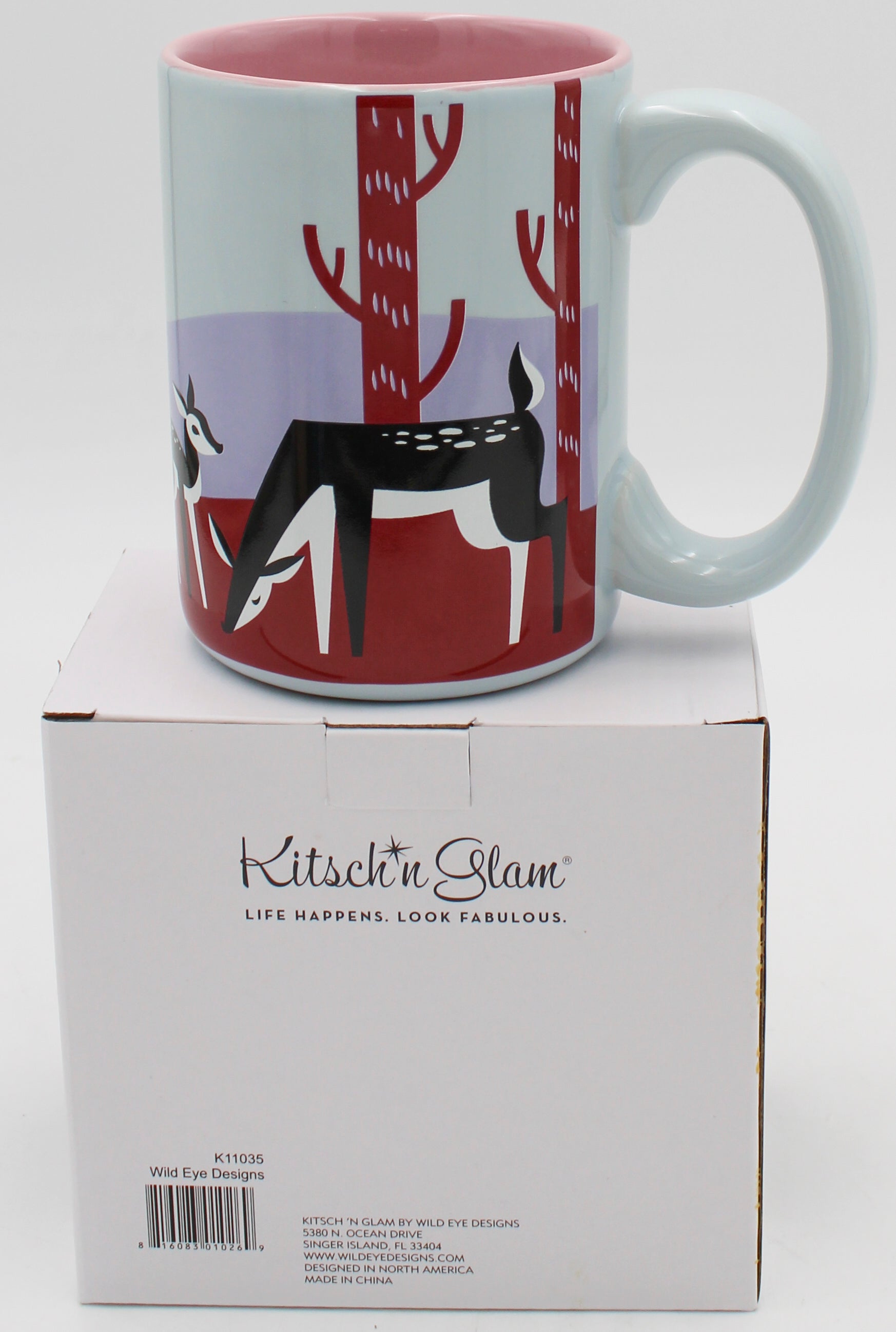 16oz CERAMIC MUG - GRAY DEER