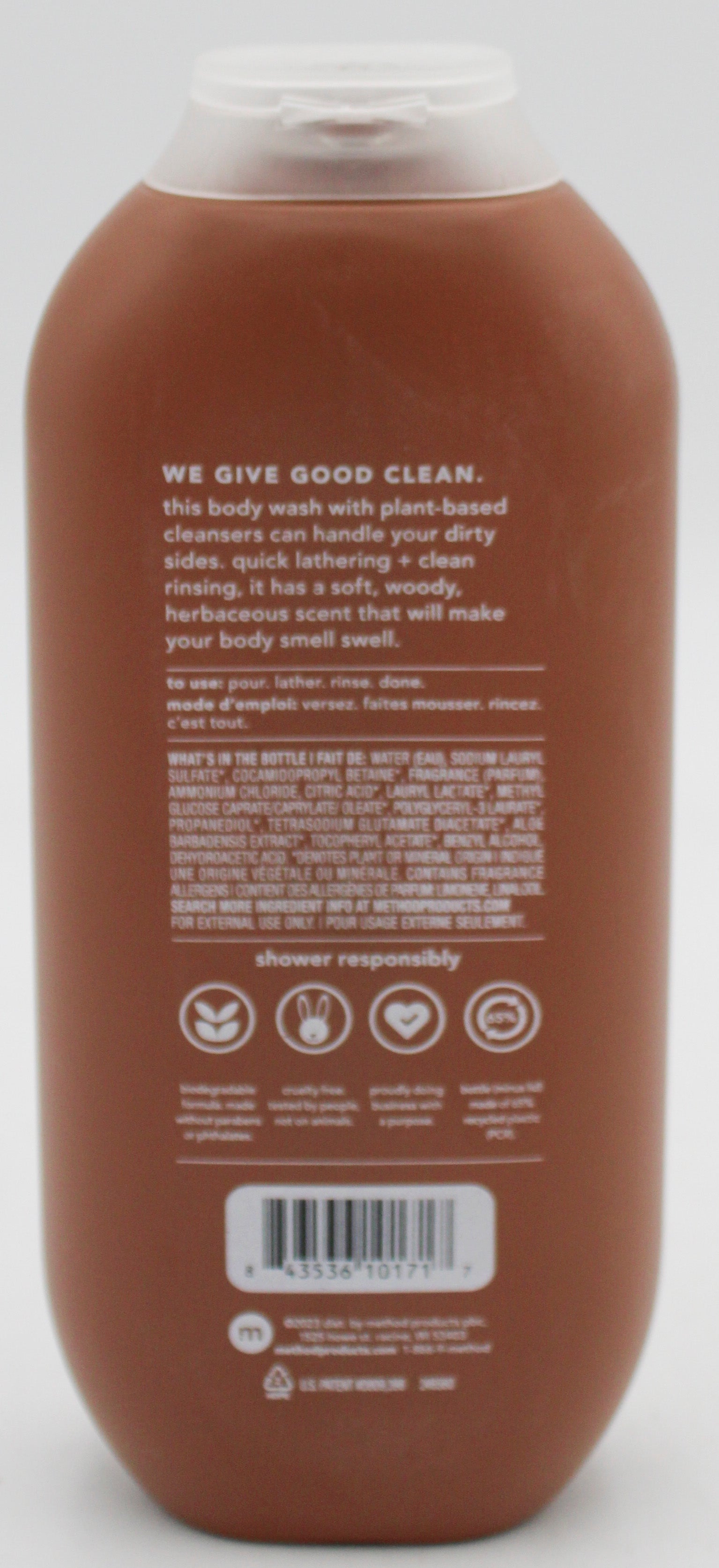 SP METHOD MEN BODY WASH SANDALWOOD VETIVER 18oz