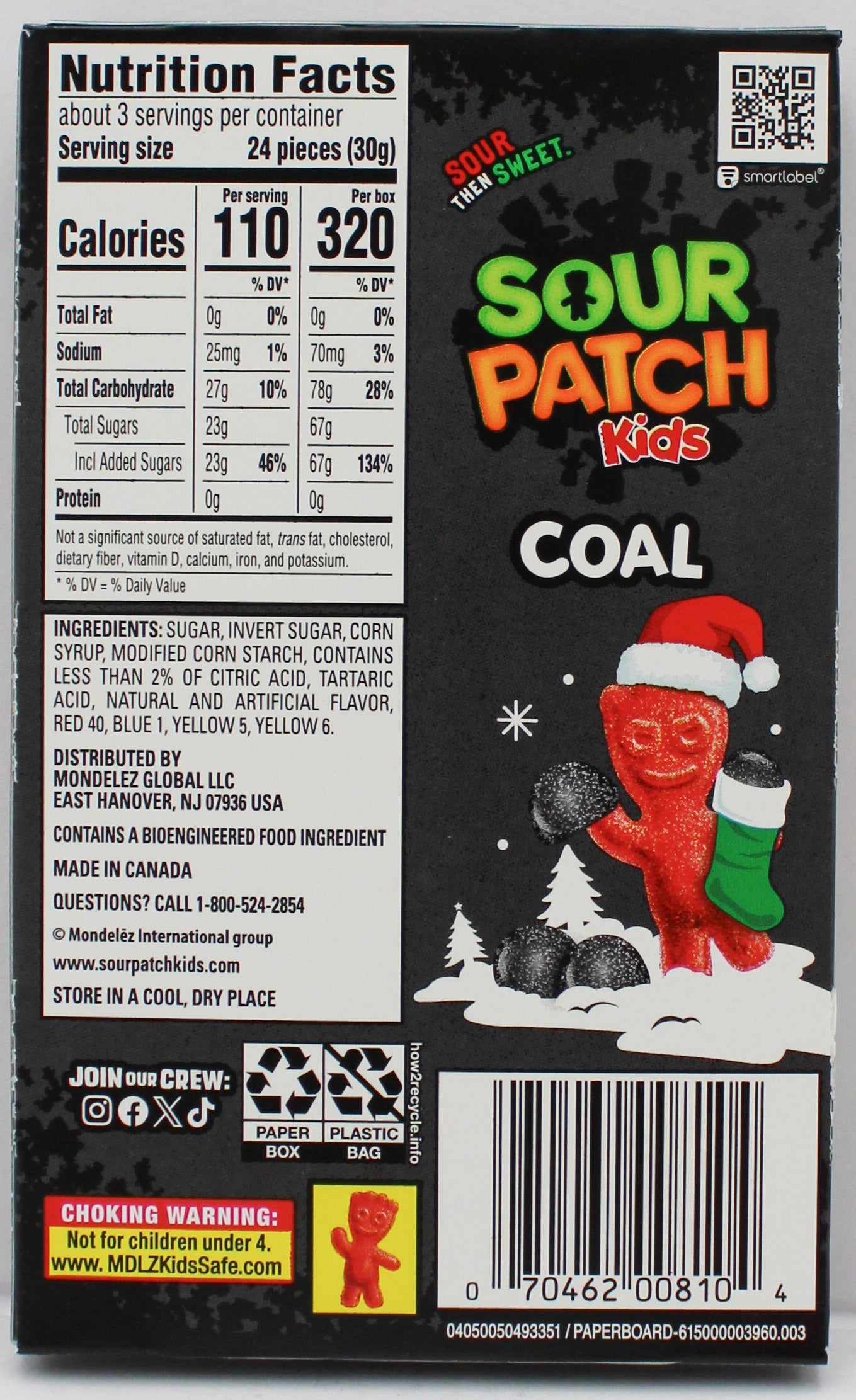 SOUR PATCH KIDS COAL THEATRE BOX 3.1 Oz BB 6/8/26