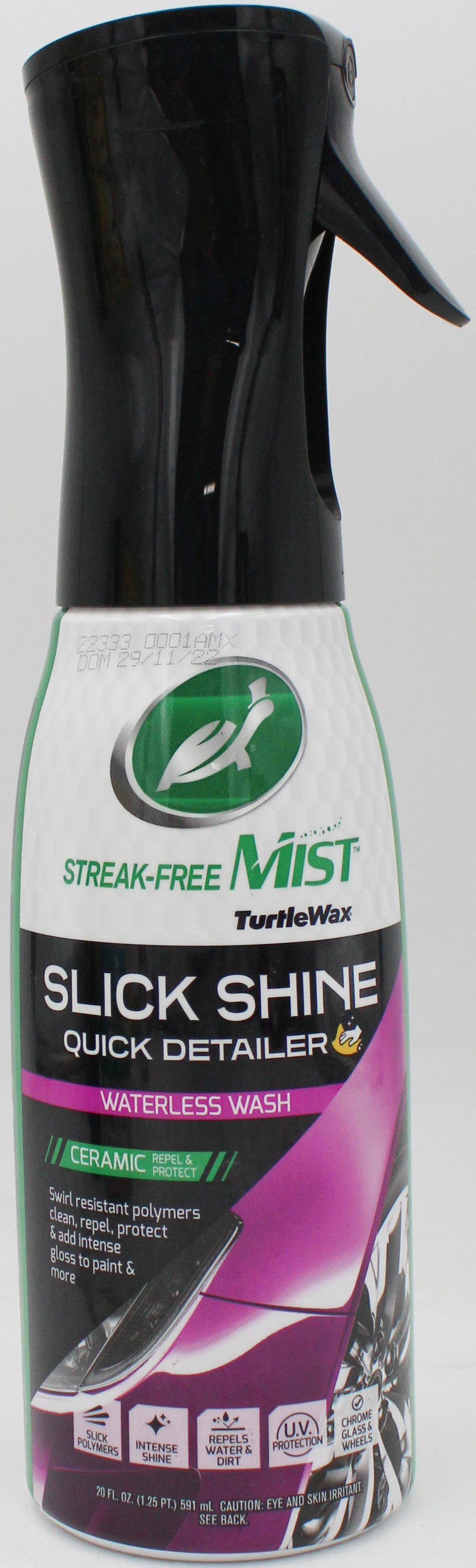 SP TURTLE WAX SLICK SHINE QUICK DETAILER 20oz WATERLESS WASH