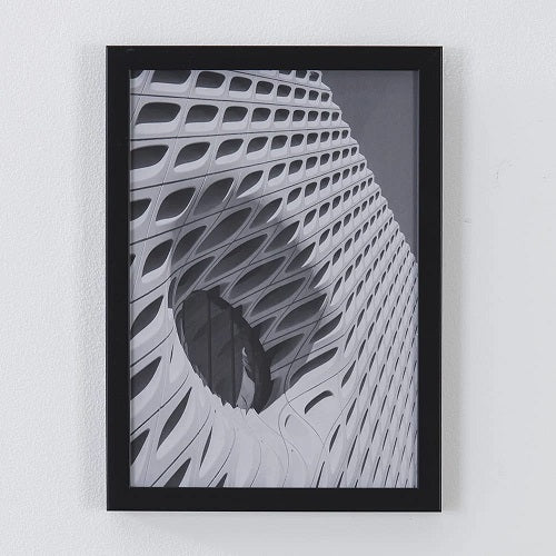 ABSTRACT ROUND WINDOWS FRAMED PRINT 8.25"L x 11.5"H