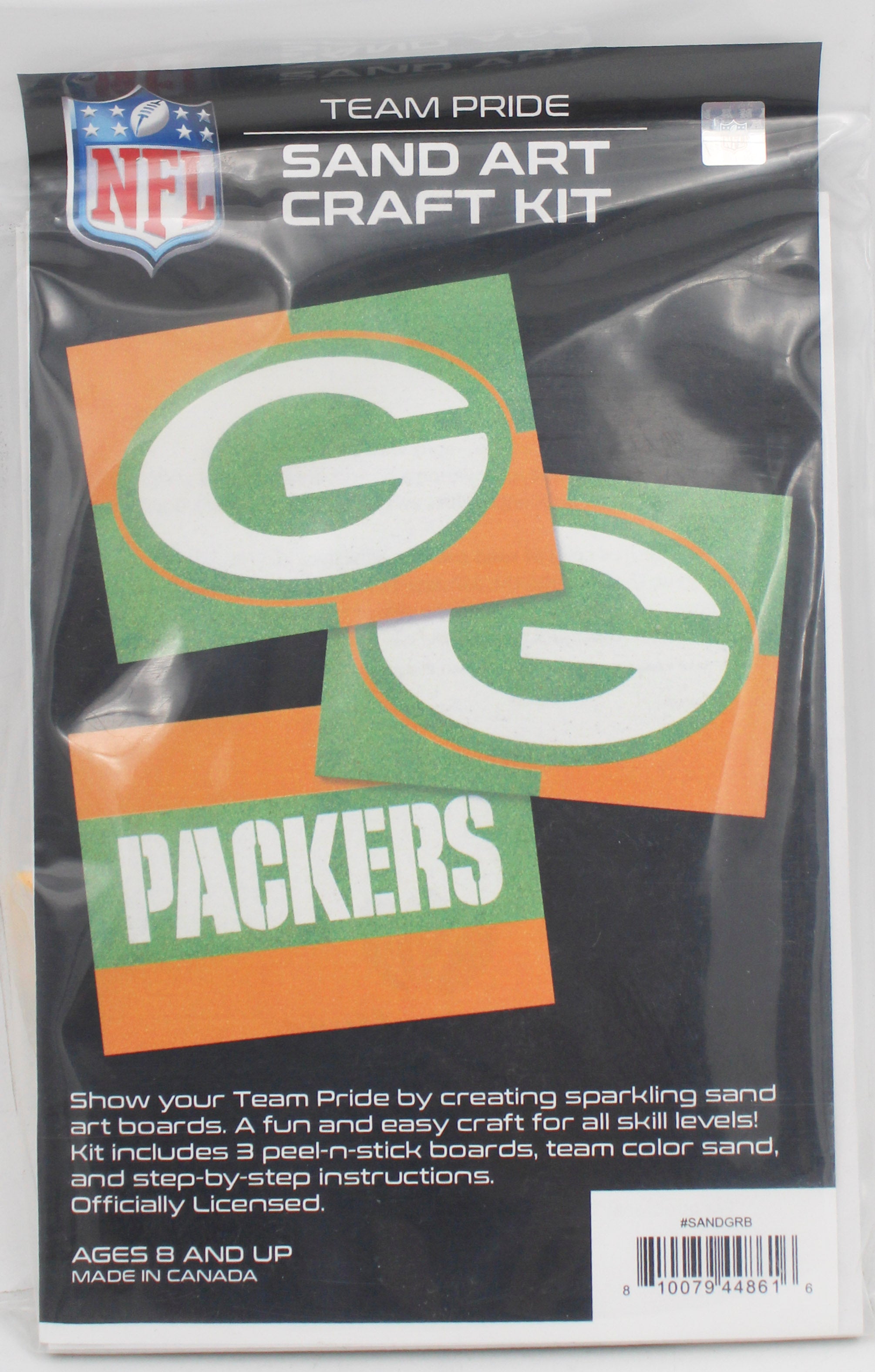 GREEN BAY PACKERS SAND ART CRAFT KIT