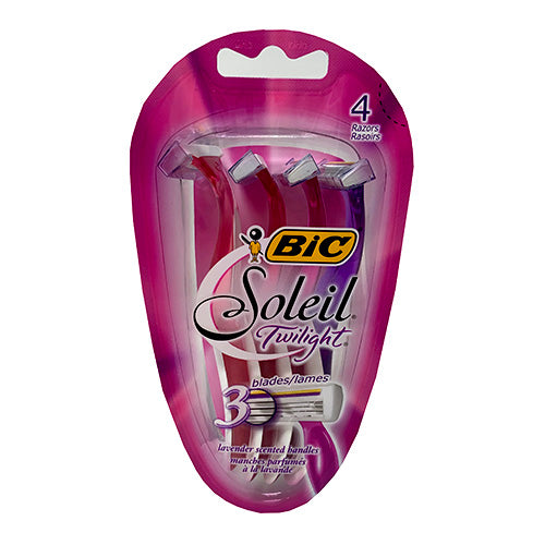 BIC SOLEIL TWLGHT SHAVER 4CT-LVNDR