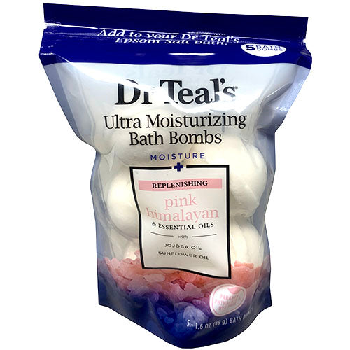 Dr Teal's Bath Bombs Himalayan Salt 5ct Pack