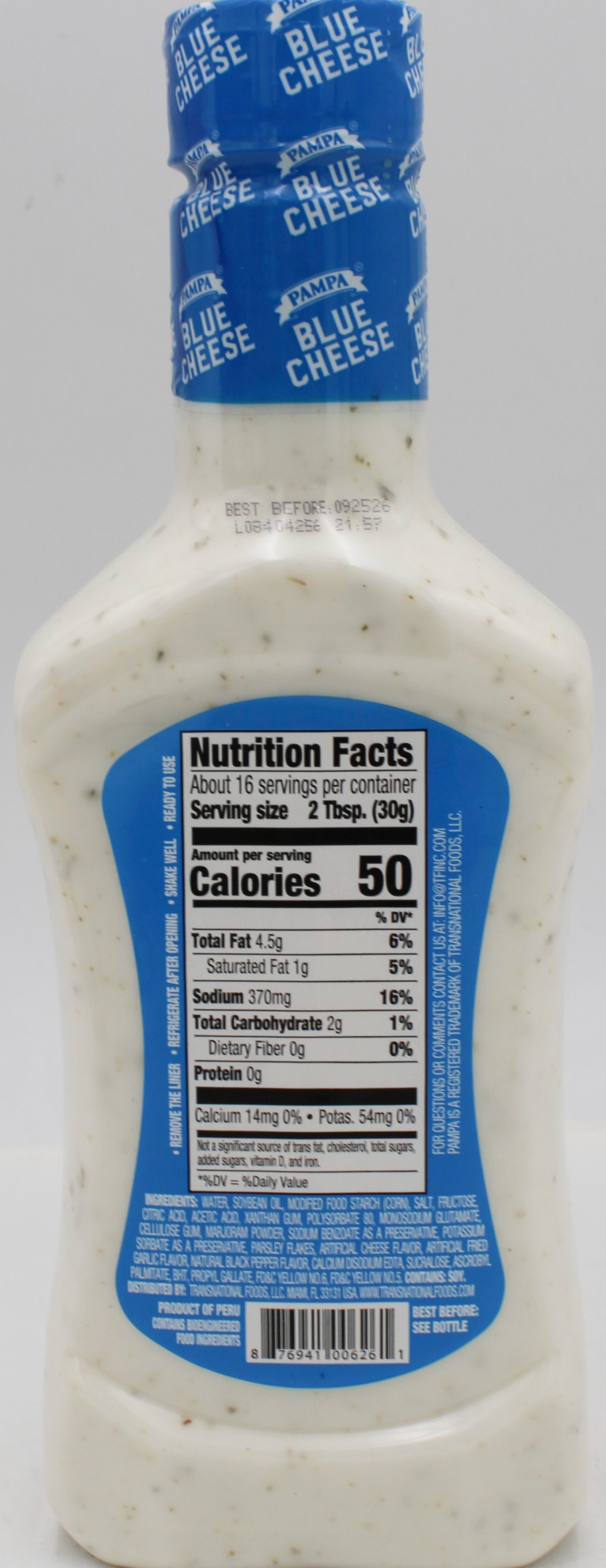 PAMPA BLUE CHEESE DRESSING 16 Oz BB 8/27/26