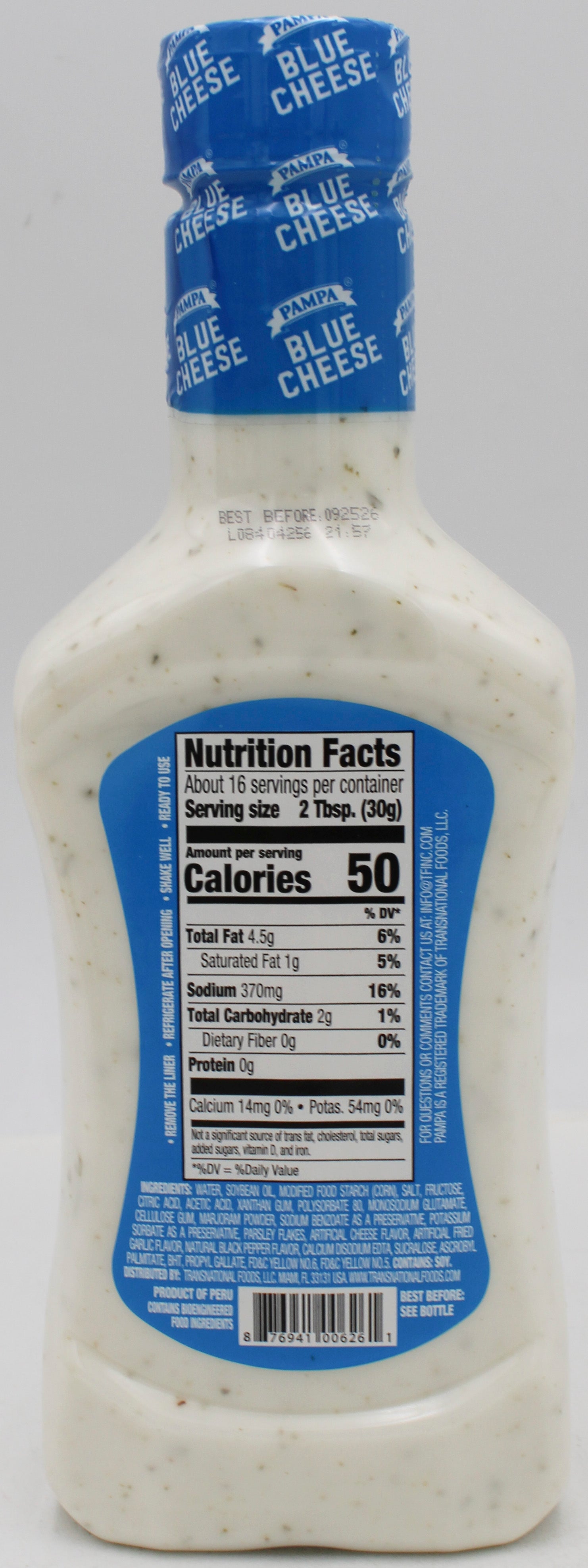 PAMPA BLUE CHEESE DRESSING 16 Oz BB 8/27/26