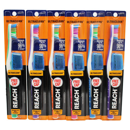 REACH T/BRUSH 1CT W/CAP-SOFT NI