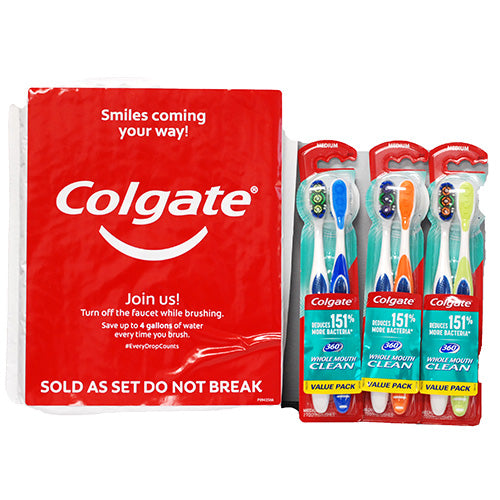 COLGATE 360 TOOTHBRUSH 3-2PKS IN ECOM PACKAGING NI