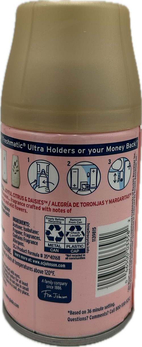 GLADE AUTOMATIC JOYFUL CITRUS DAISY 3 REFILLS 6.2oz US