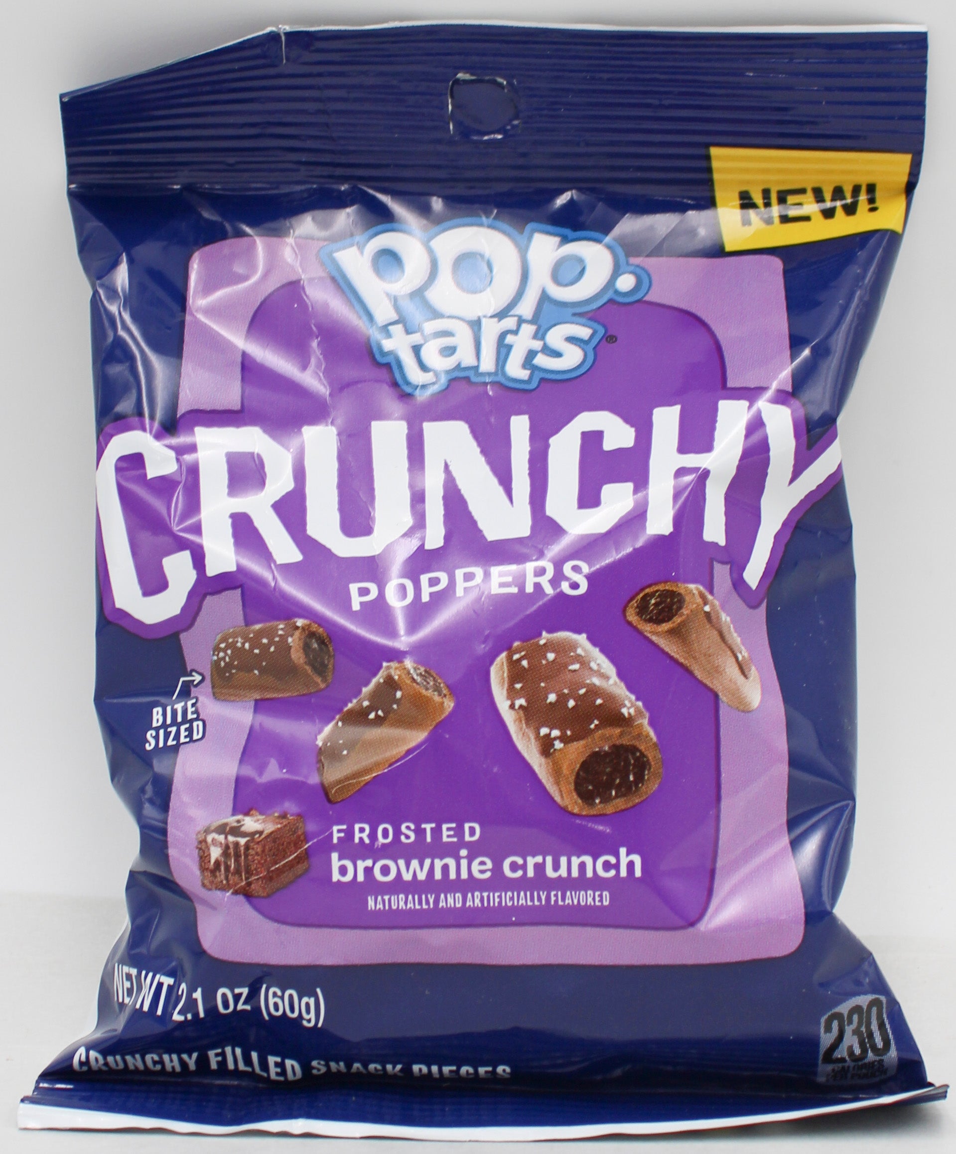 POP-TARTS CRUNCHY POPPERS CHOCOLATE BROWNIE 12.6 Oz NI BB 11/27/2026