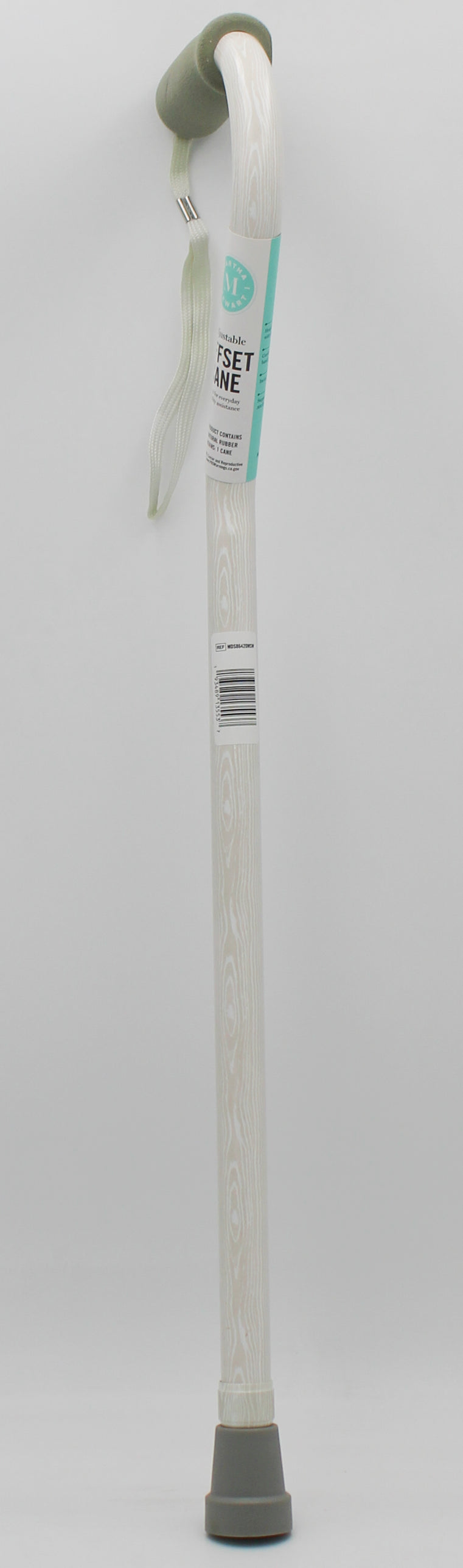 MARTHA STEWERT CANE OFFSET HANDLE - FAUX WOOD PATTERN NI