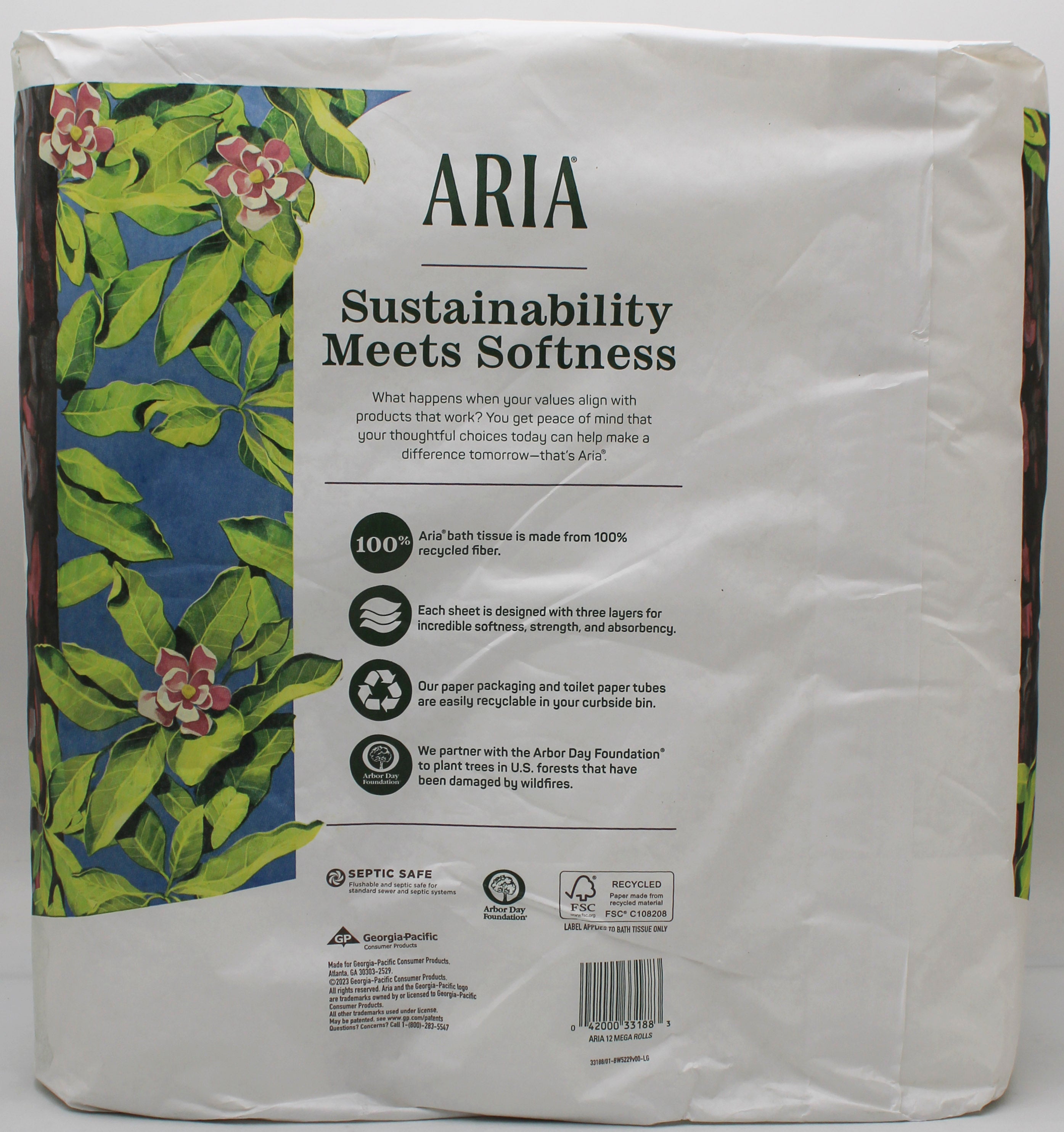 12 ARIA MEGA ROLL TOILET PAPER