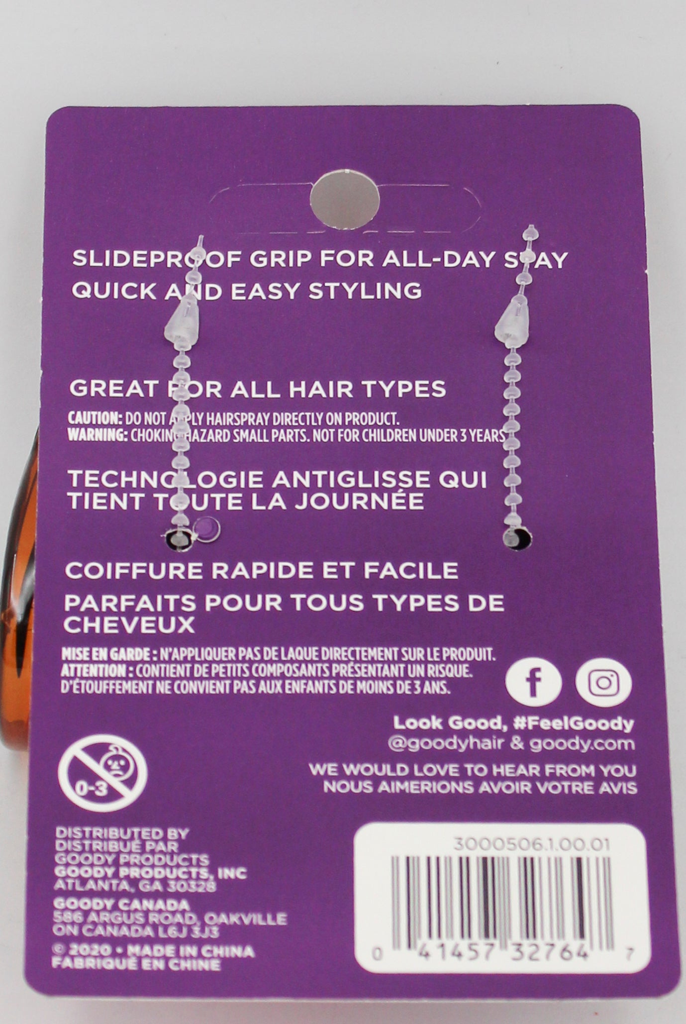 GOODY CLAW CLIPS HALF-2 CT NI