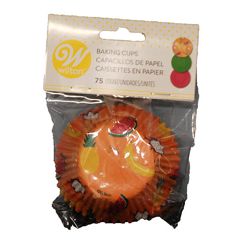 WILTON BAKING CUP ALL OVER FRUIT STANDARD 75CT