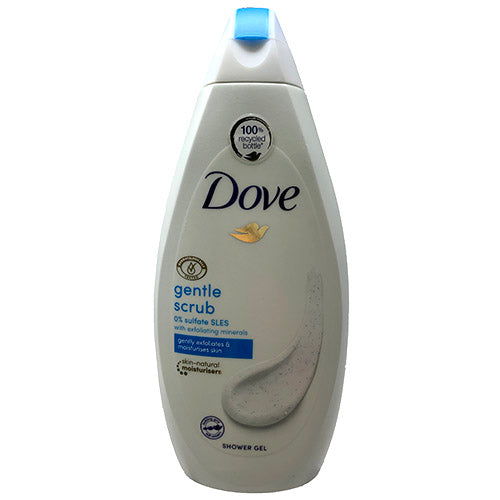 DOVE SHOWER GEL 500ML-GENTLE SCRUB.