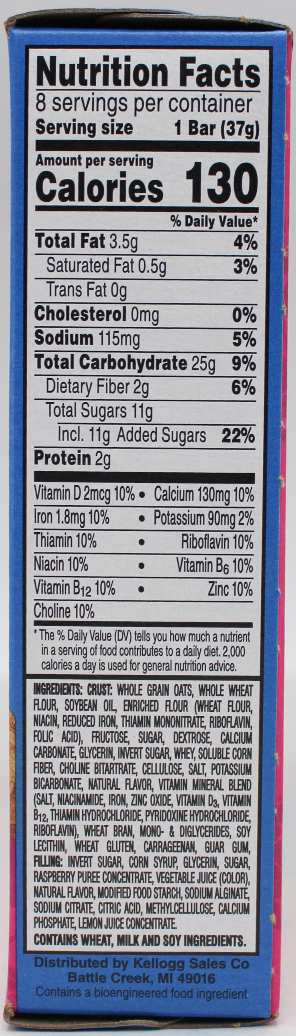 Nutri-Grain Raspberry Bar 8-Pack 10.4oz Wholesale