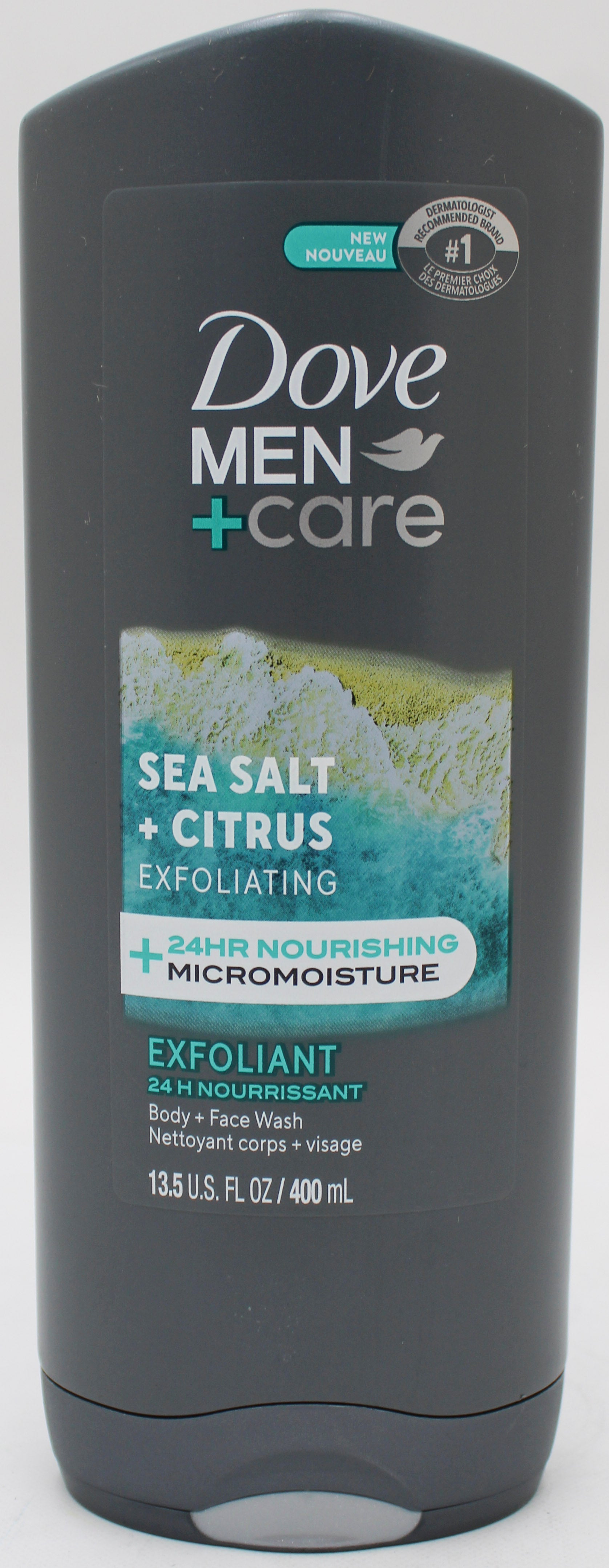 DOVE MEN+CARE BOODY & FACE WASH SEA SALT + CITRUS 13.5oz