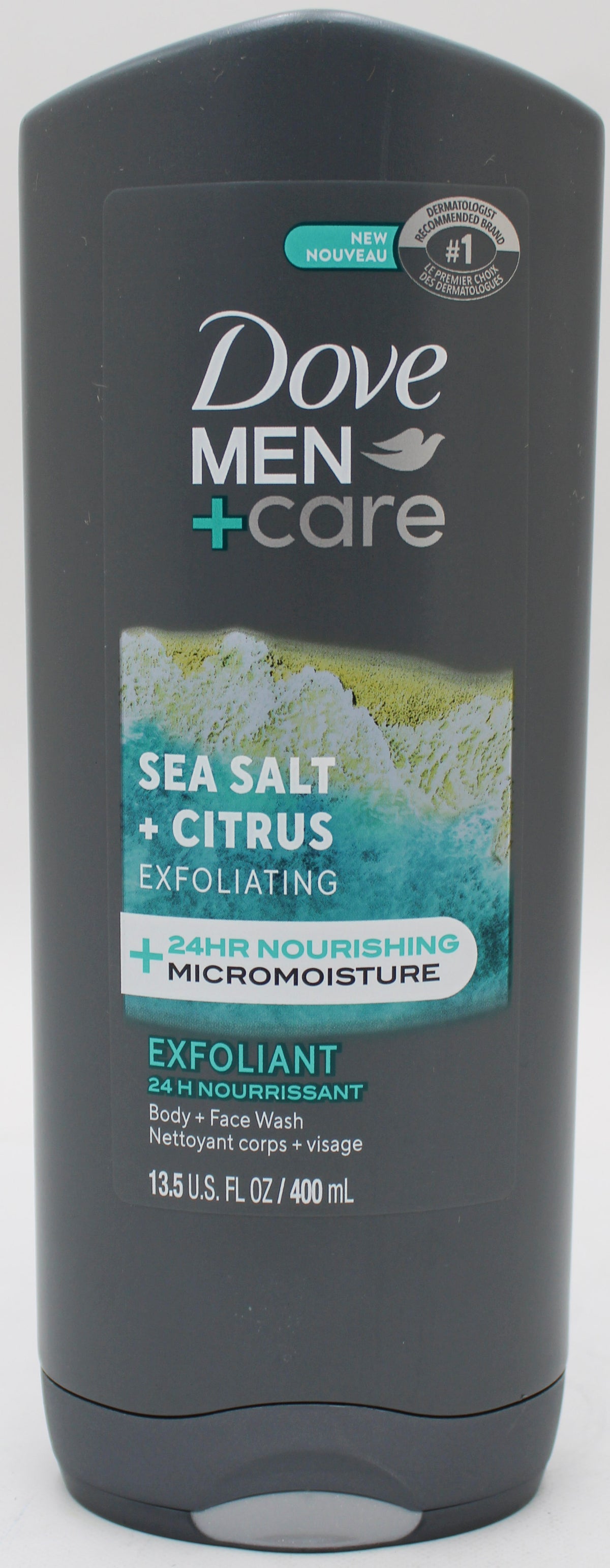 DOVE MEN+CARE BOODY & FACE WASH SEA SALT + CITRUS 13.5oz