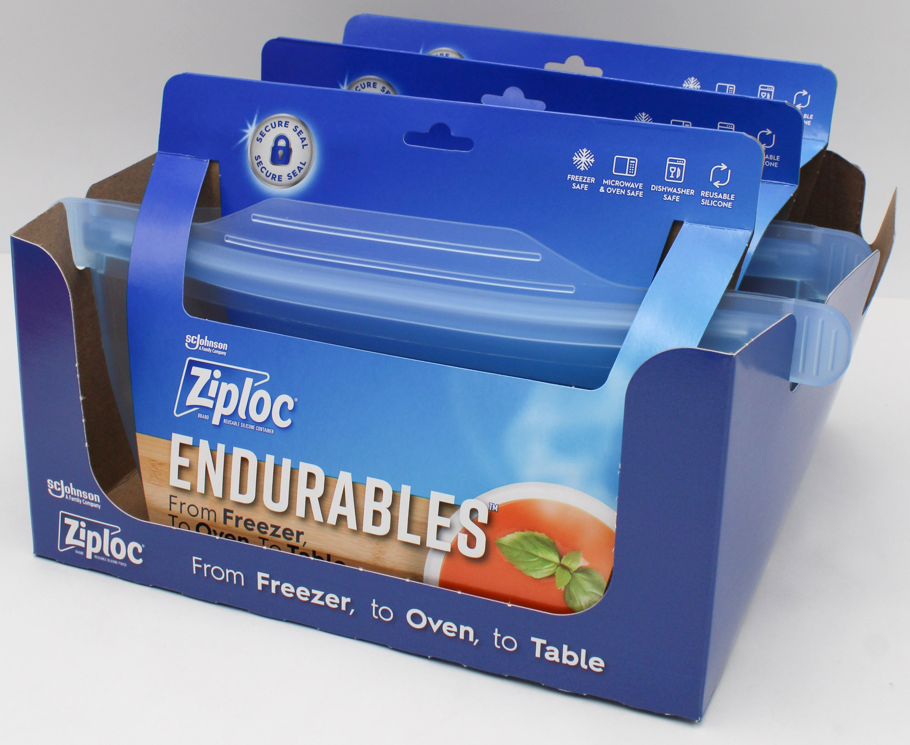 ZIPLOC ENDURABLES MEDIUM CONTAINER 4CUPS/32oz US
