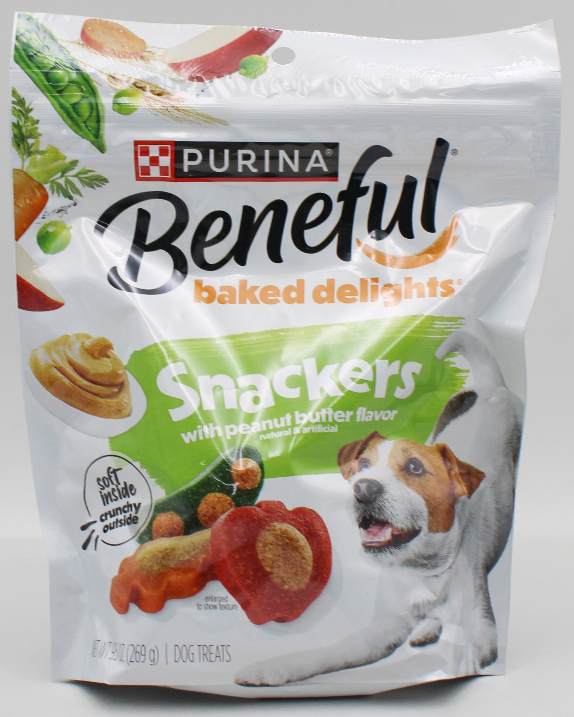 PURINA BENEFUL BAKED SNACKERS PEANUT BUTTER 9.5oz BB 10.31.26 NI
