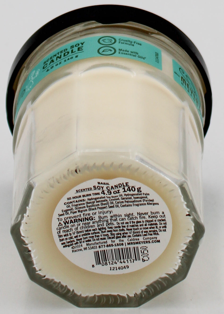 MRS MEYERS CANDLE BASIL 4.9oz US