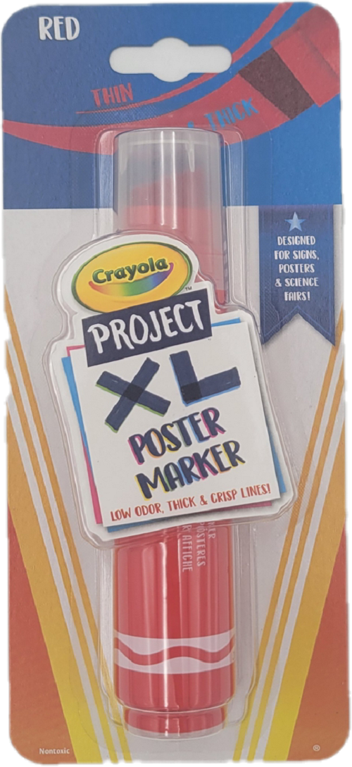 CRAYOLA PROJECT XL POSTER MARKER - RED NI