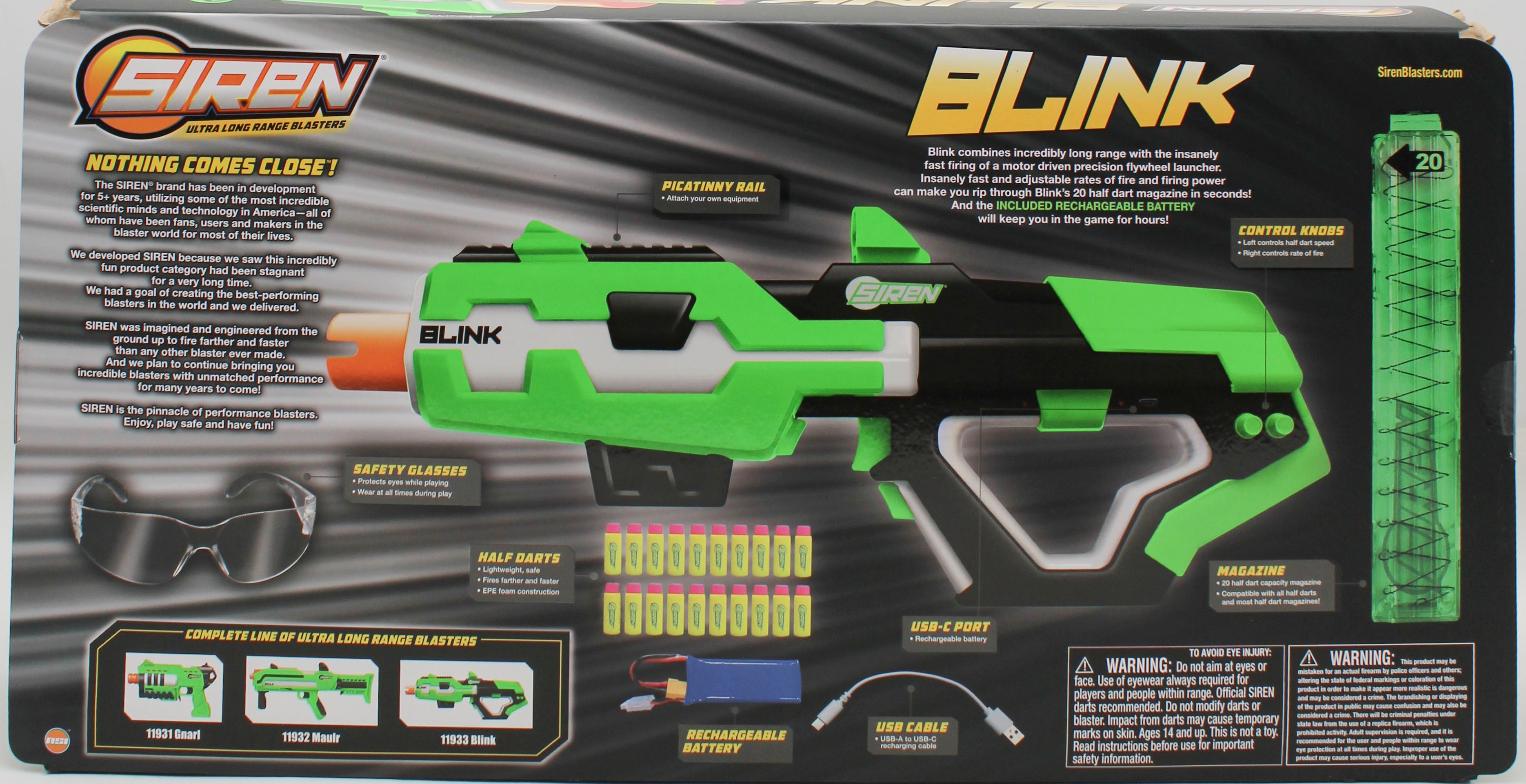 SIREN BLINK BOLT BLASTER