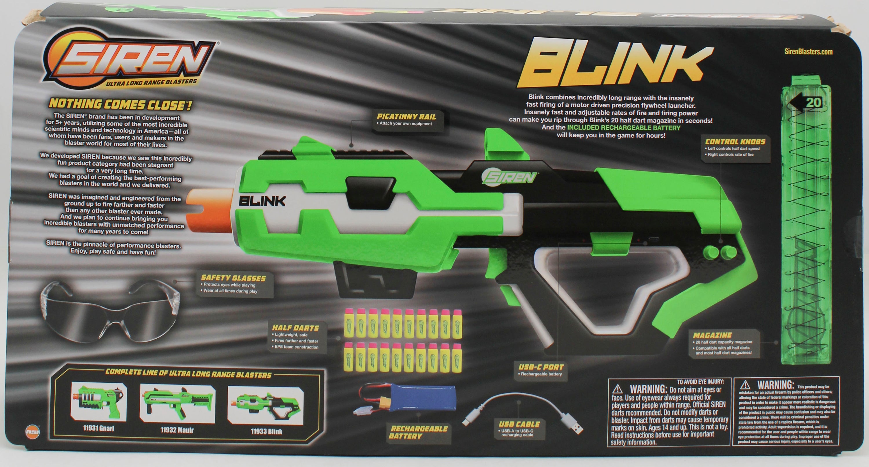 SIREN BLINK BOLT BLASTER