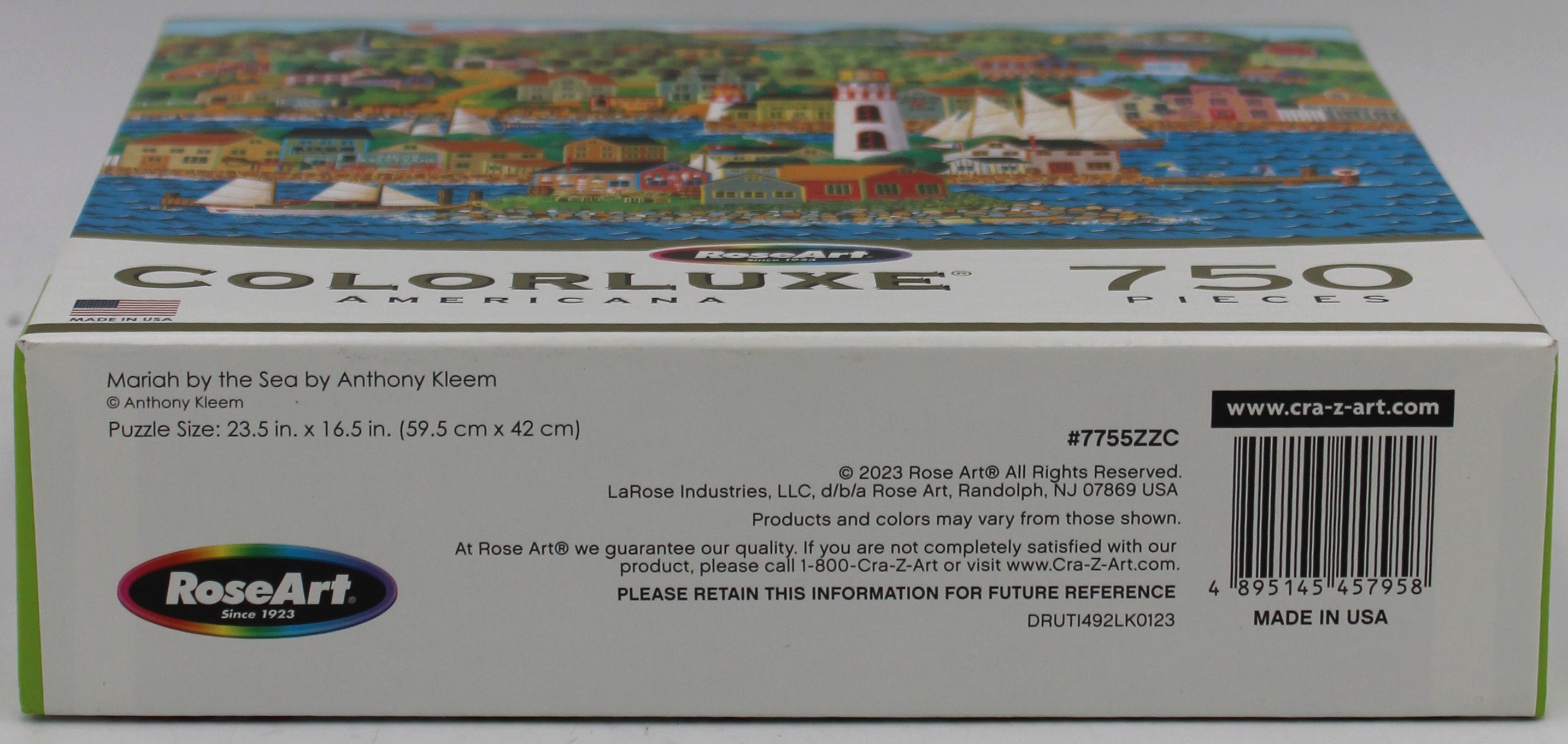 CRA-Z-ART COLORLUXE PUZZLE MARIA BY THE SEA 750PC
