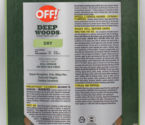 OFF DRY WOODS 6oz + 4oz DISPLAY US