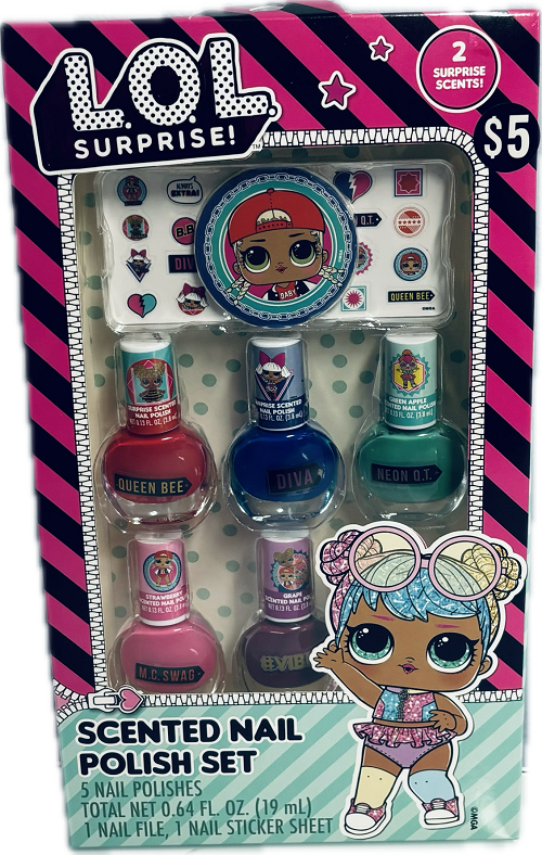 L O L SCENTED NAIL POLISH 7 PIECES SET PP$5