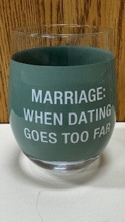 MARRIAGE WINE GLASS 16OZ