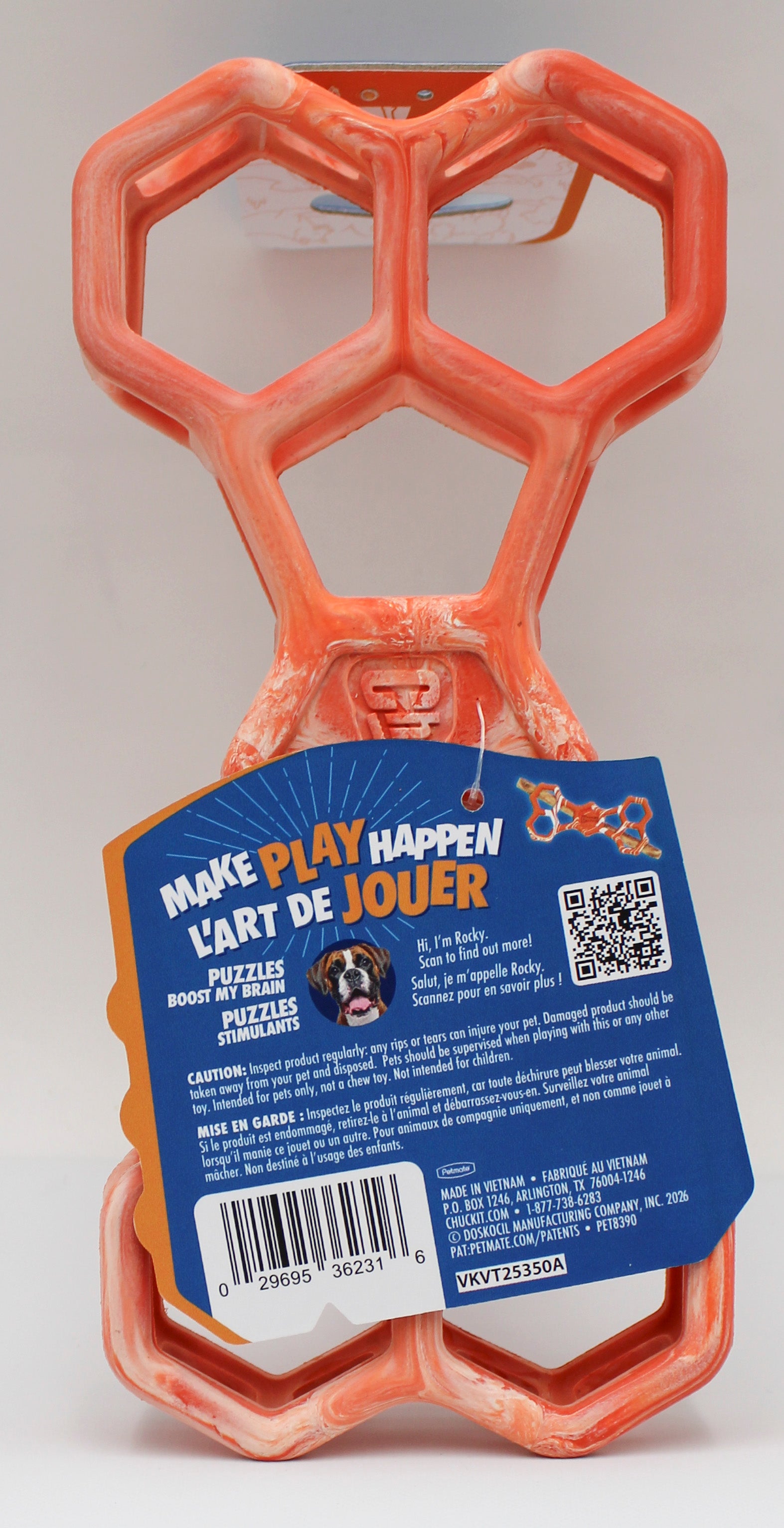 Chuckit Hol-ee Bone Dog Toy, Durable Rubber, Bulk