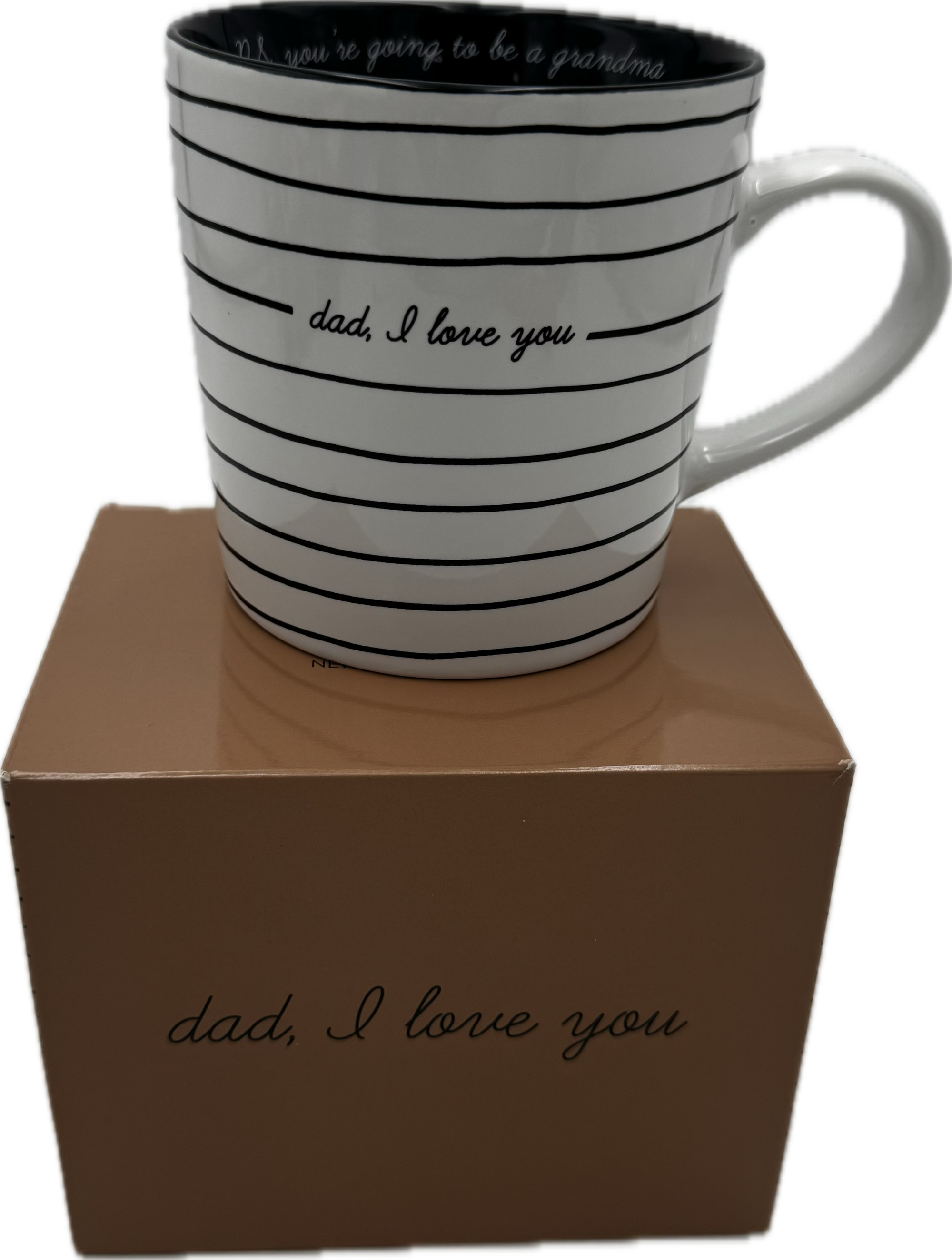 DAD, I LOVE YOU MUG 18OZ (ERROR) you are going to be a Grandma.