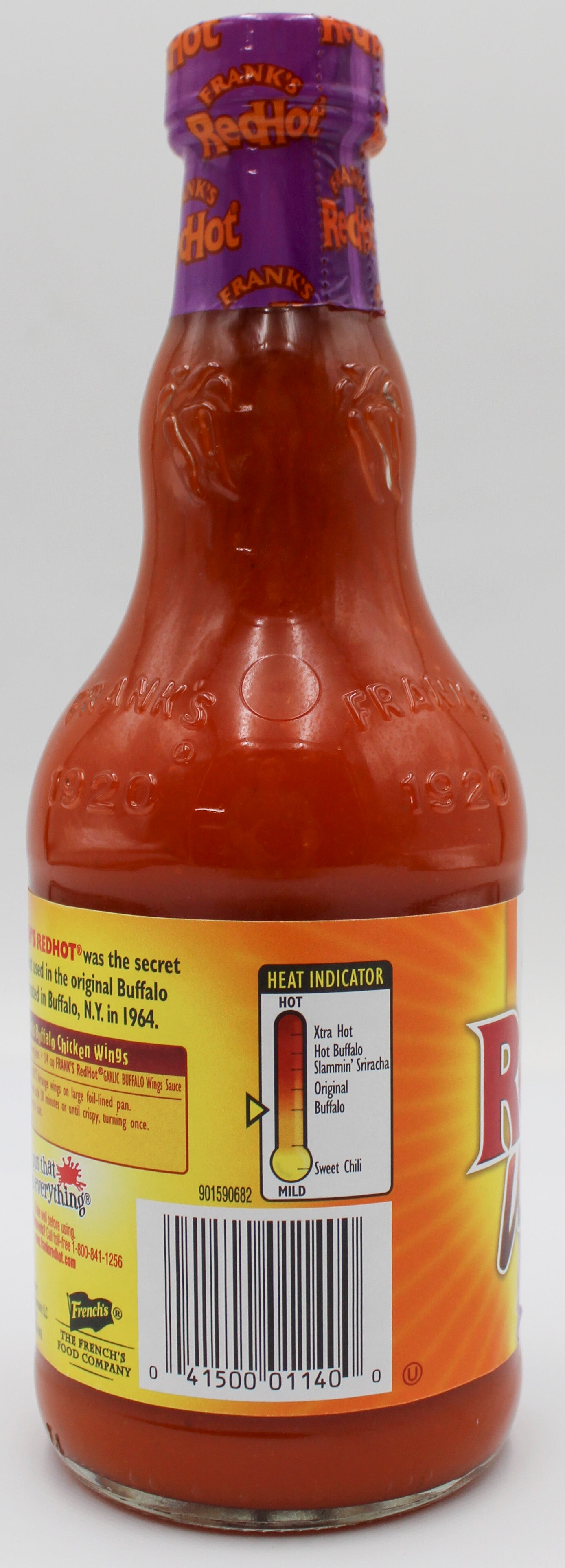 Franks Red Hot Garlic Buffalo Wing Sauce 12oz, 4-Pack