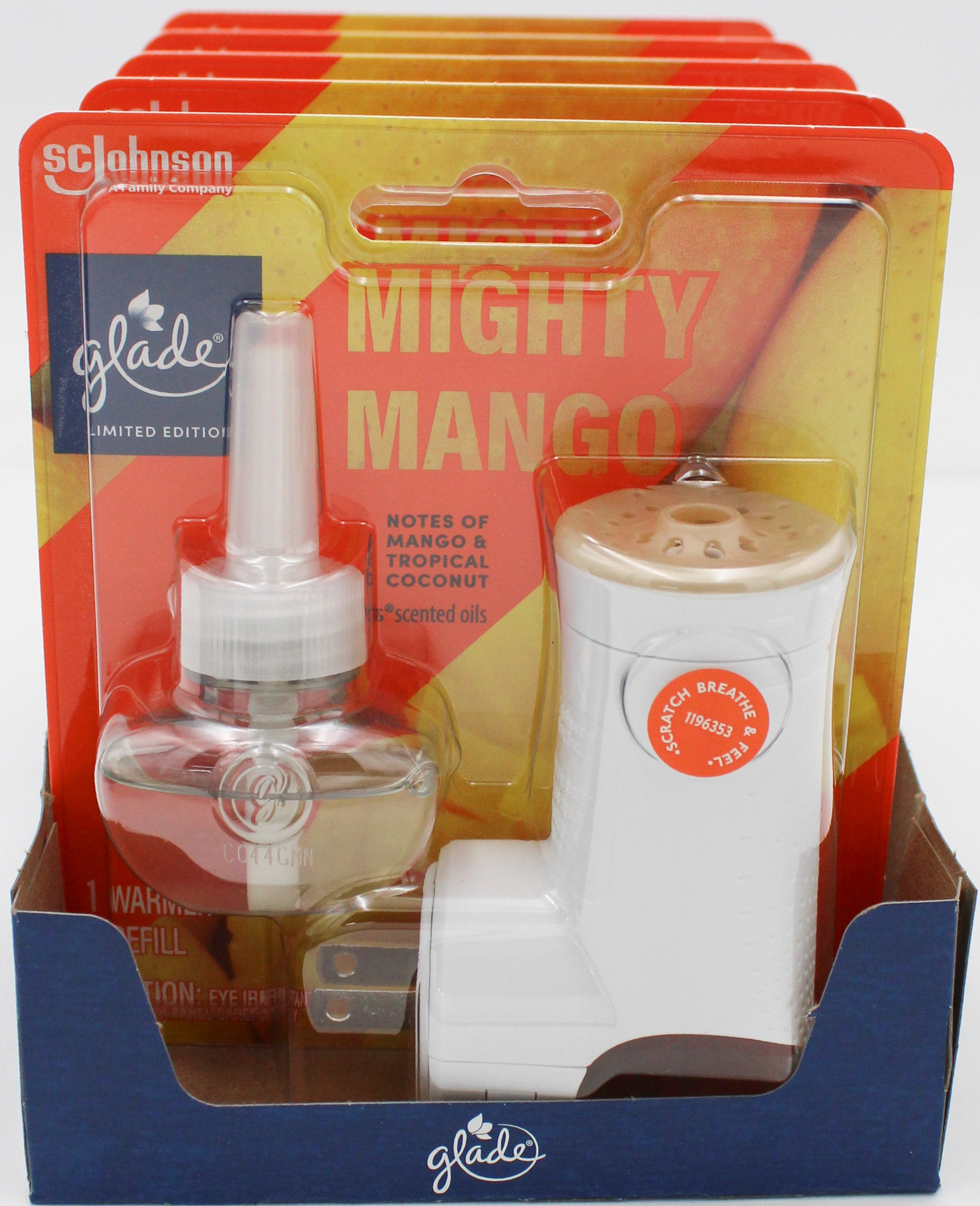 GLADE PLUGINS SCENTED OIL MIGHTY MANGO 1ct + WARMER 0.67floz US