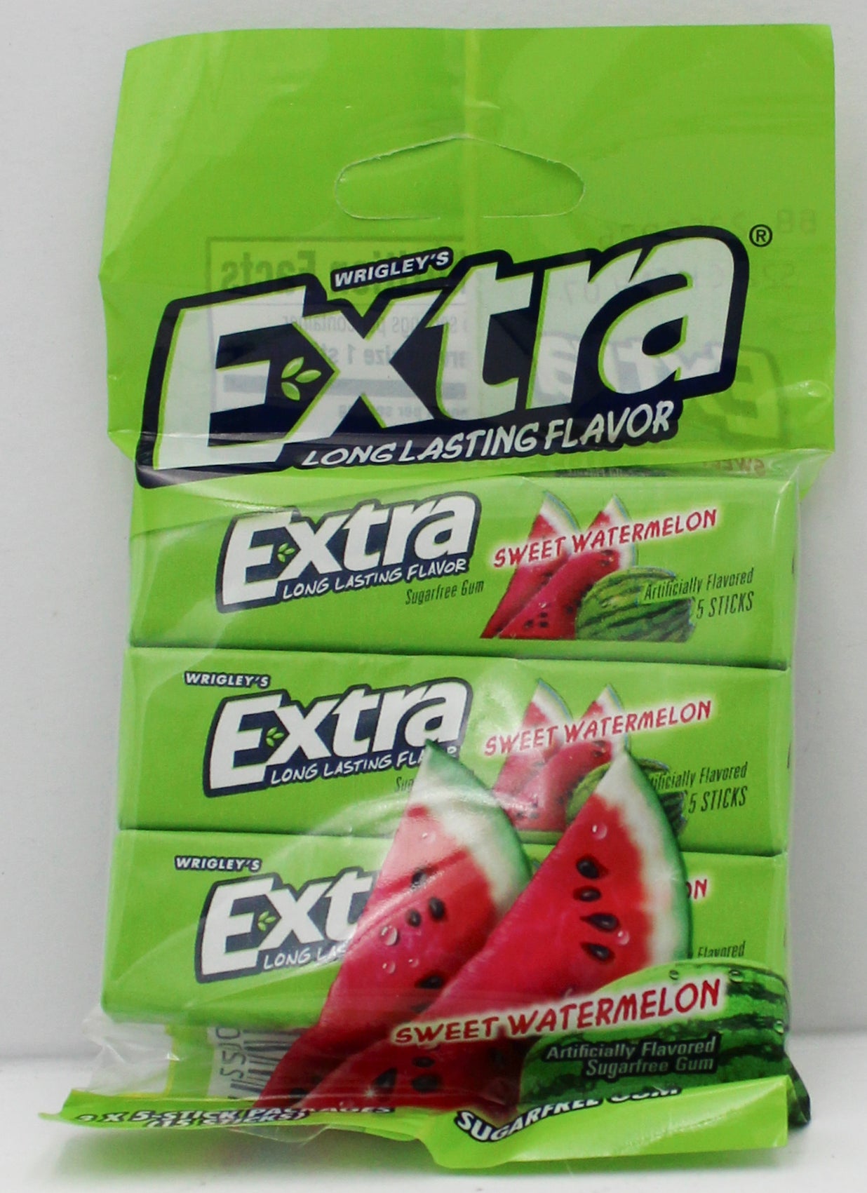 EXTRA SWEET WATERMELON CHEWING GUM BB  3 PK 2/22/26