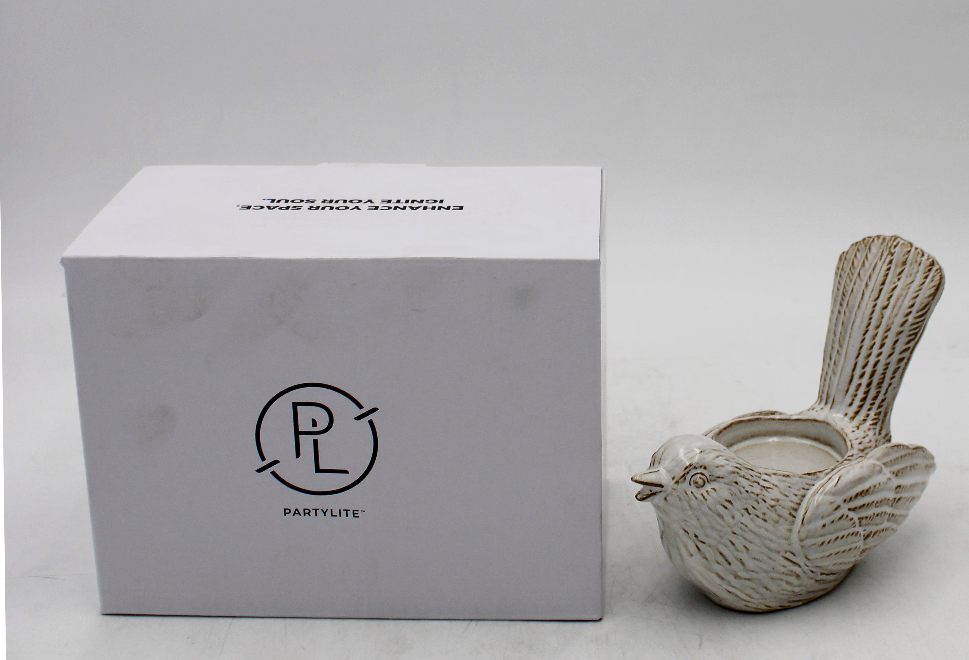 PARTYLITE SONGBIRD TEALIGHT HOLDER 6"W x 6"H