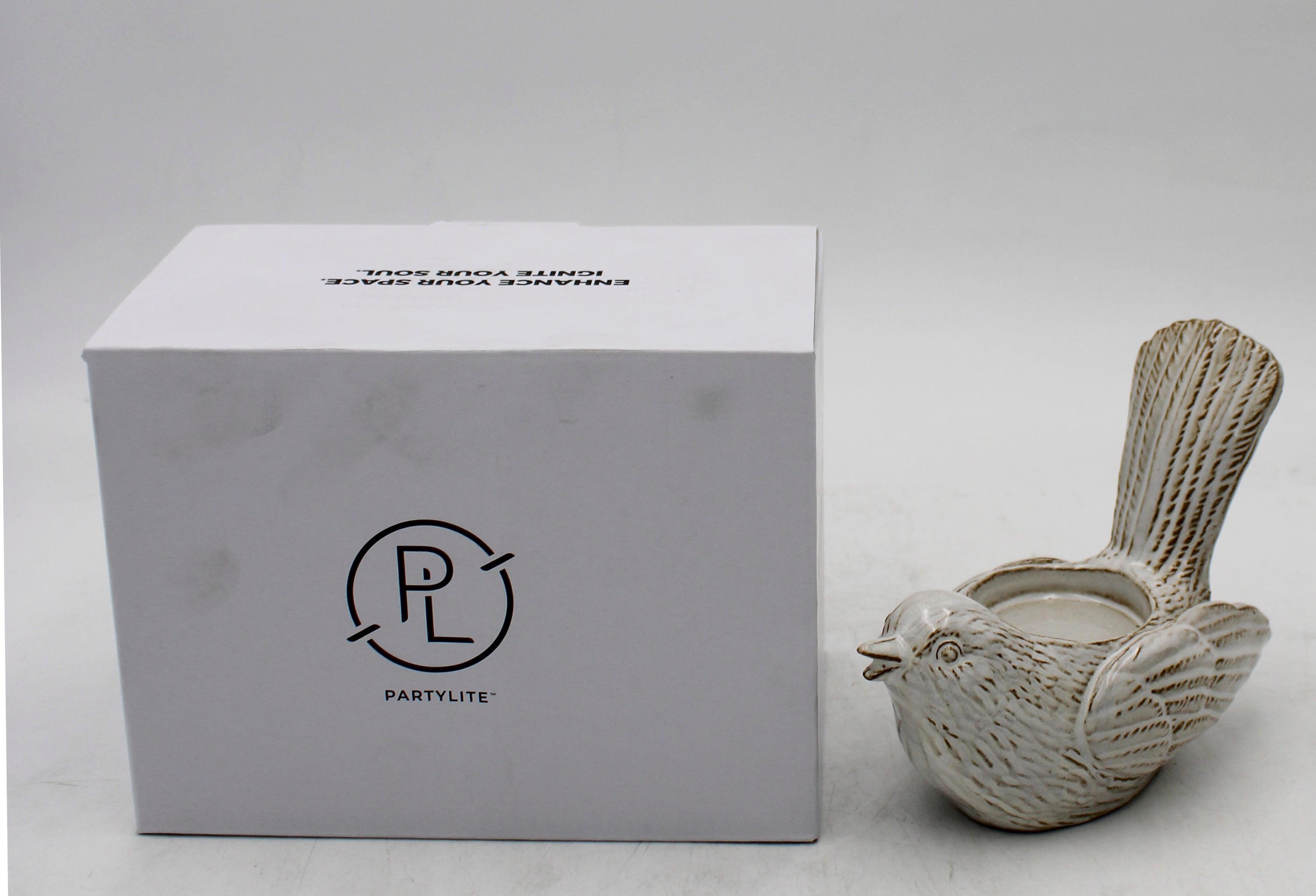 PARTYLITE SONGBIRD TEALIGHT HOLDER 6"W x 6"H
