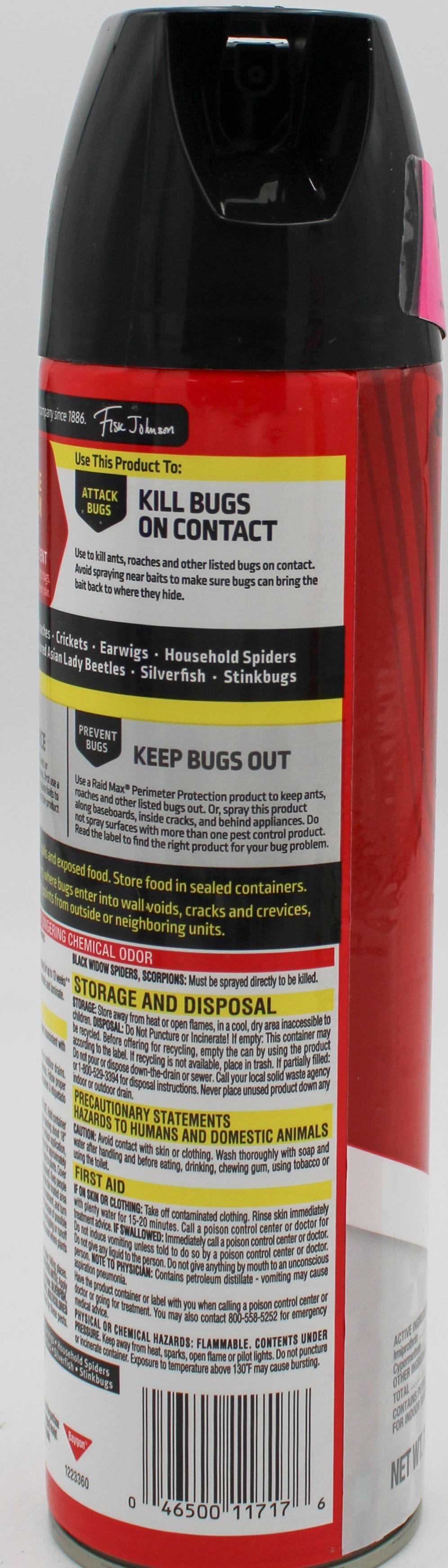SP RAID ANT & ROACH 17.5oz KILLER-FRAGANCE FREE W/COUPON