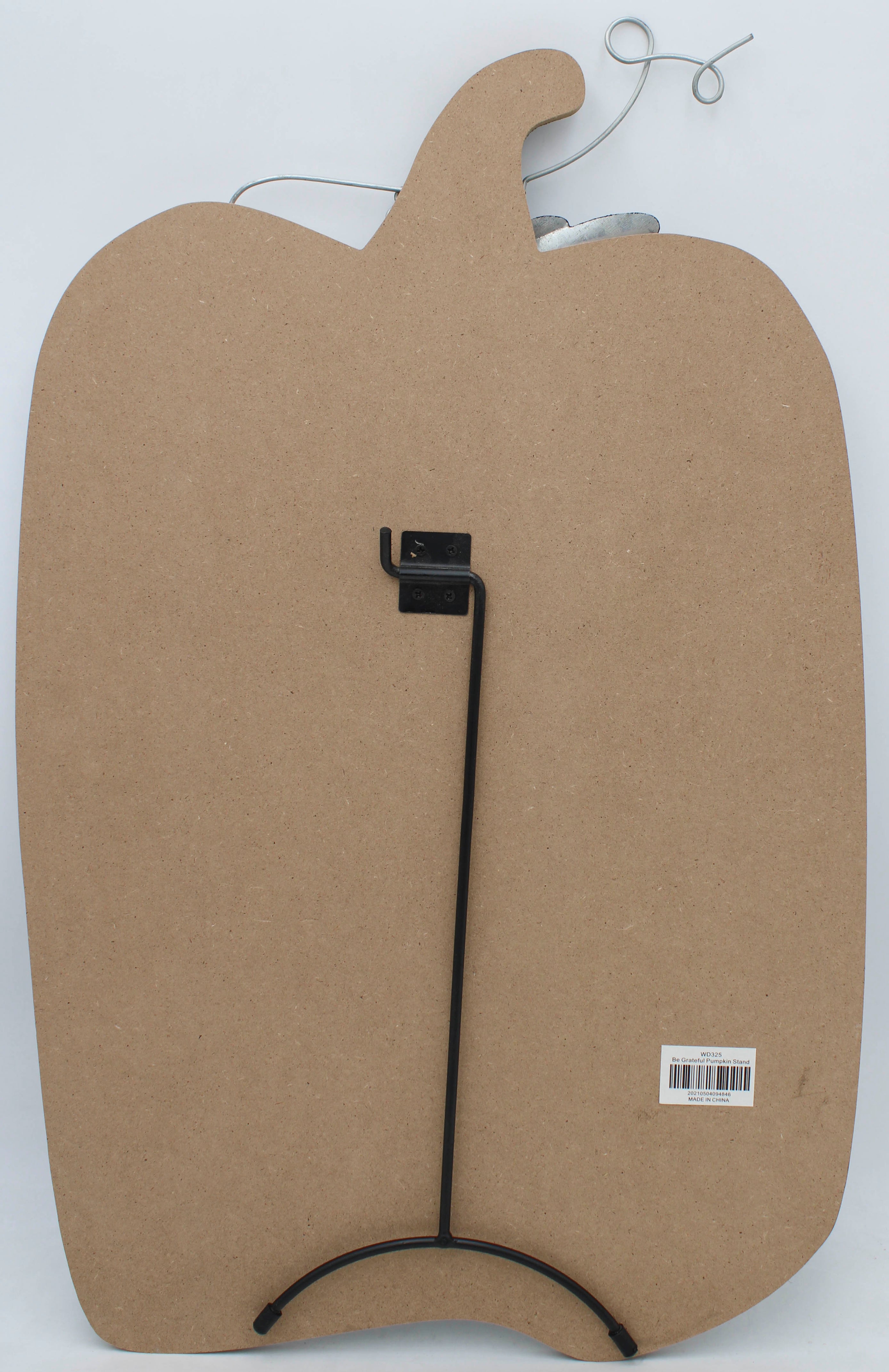 BE GRATEFUL PUMPKIN STAND 13.5"L x 21.25""H