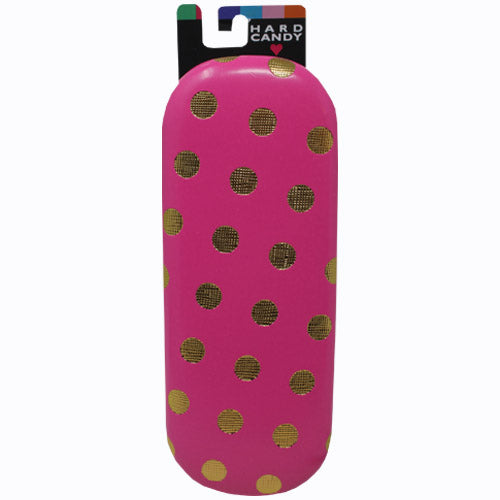 Eyewear Hard Case Pink/Gold Dots, Protective, Bulk Pack